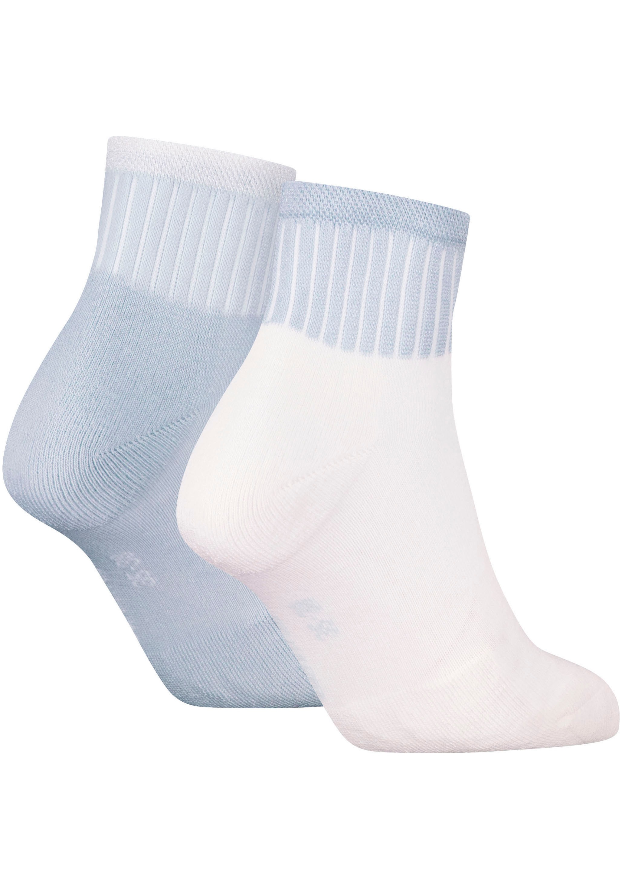 Calvin Klein Jeans Socken "CKJ WOMEN QUARTER 2P GLOSSY RIB" 2 Stk. tlg. mit günstig online kaufen