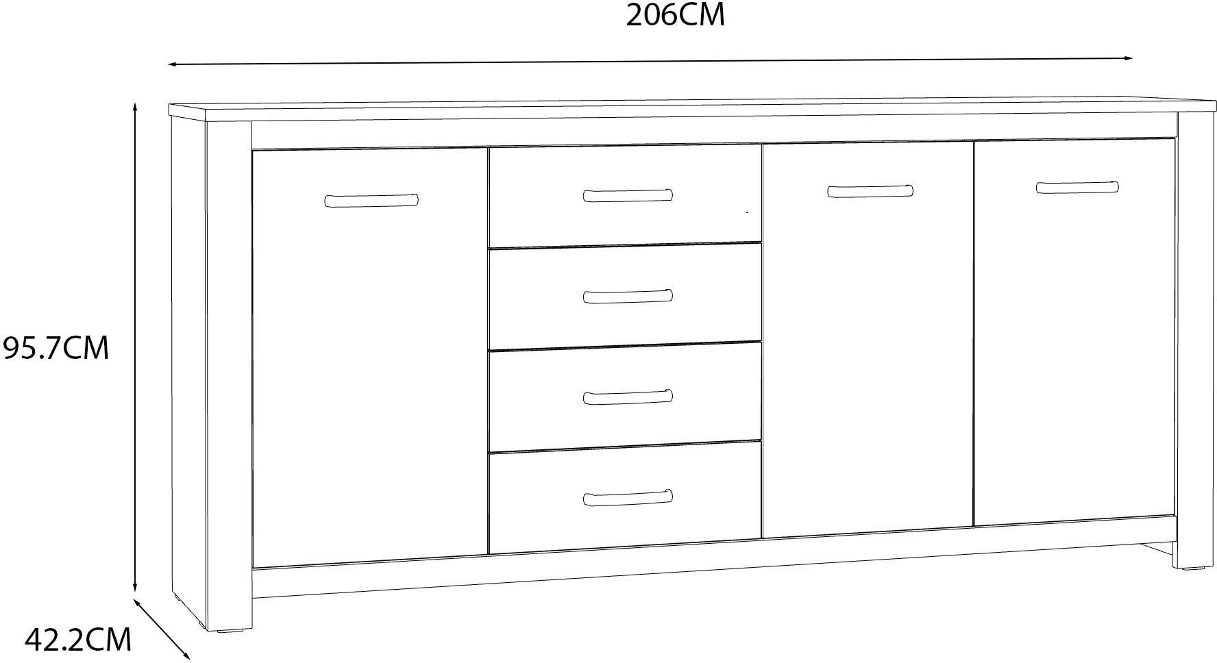 FORTE Sideboard »San Cayetano«