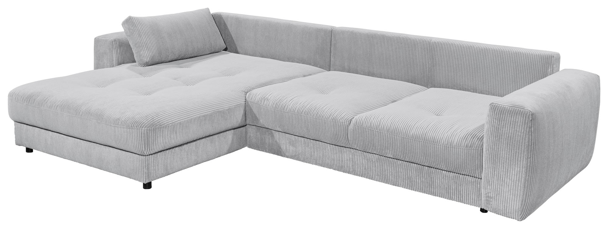 ED EXCITING DESIGN Ecksofa »Barura L-Form«, mit 3 Nierenkissen