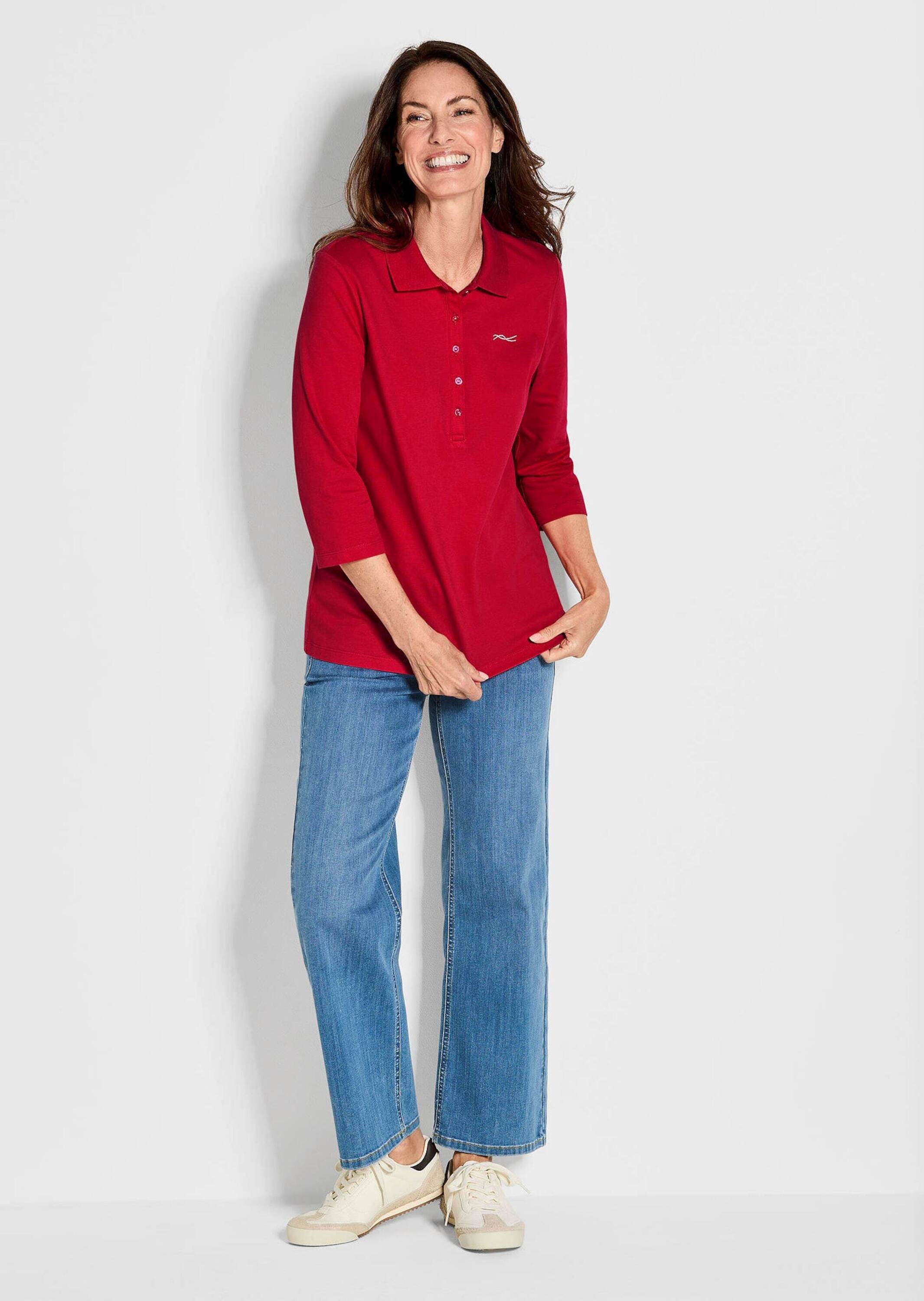 GOLDNER Poloshirt "Kurzgröße Poloshirt in hochwertiger Qualität" Ohne günstig online kaufen