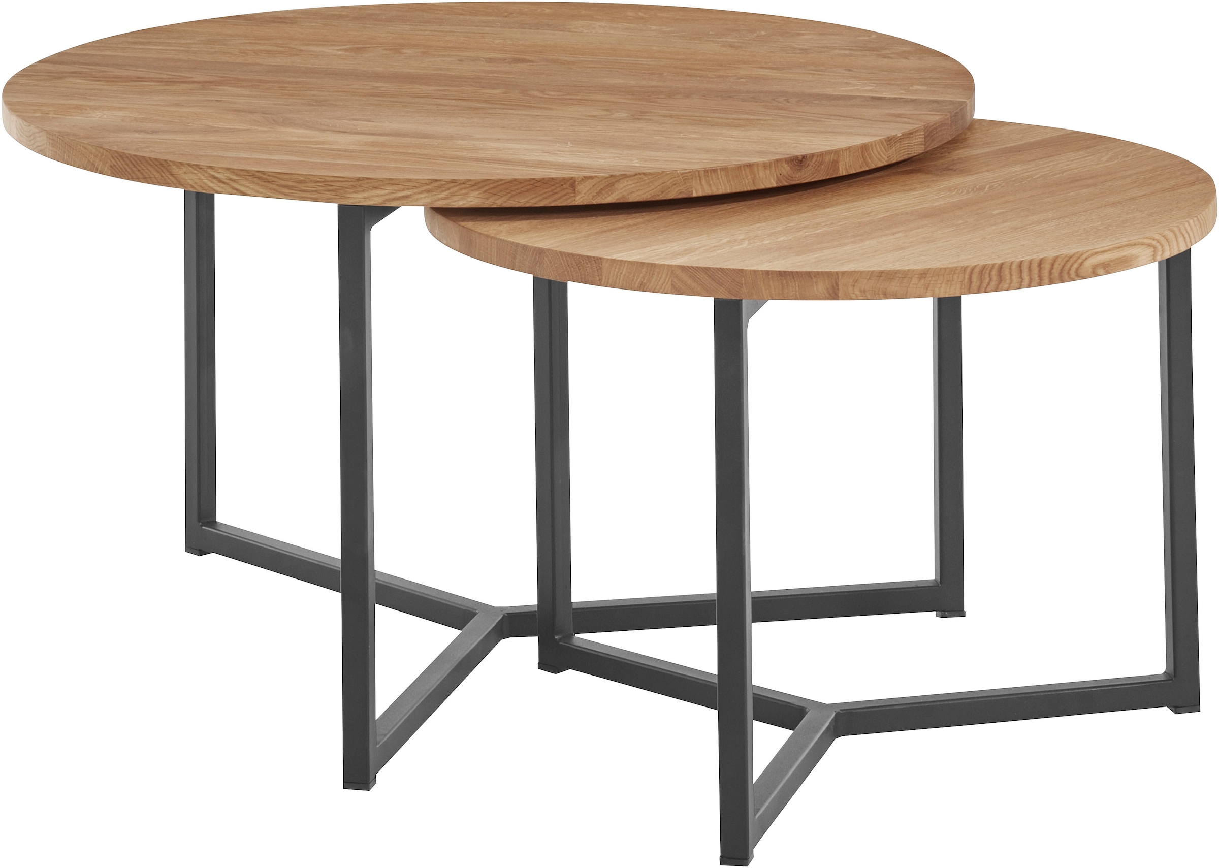 andas Couchtisch "Likta", (Gesamtmaße 1 D/H: 73/41 & 2 D/H: 56/39 cm), aus günstig online kaufen