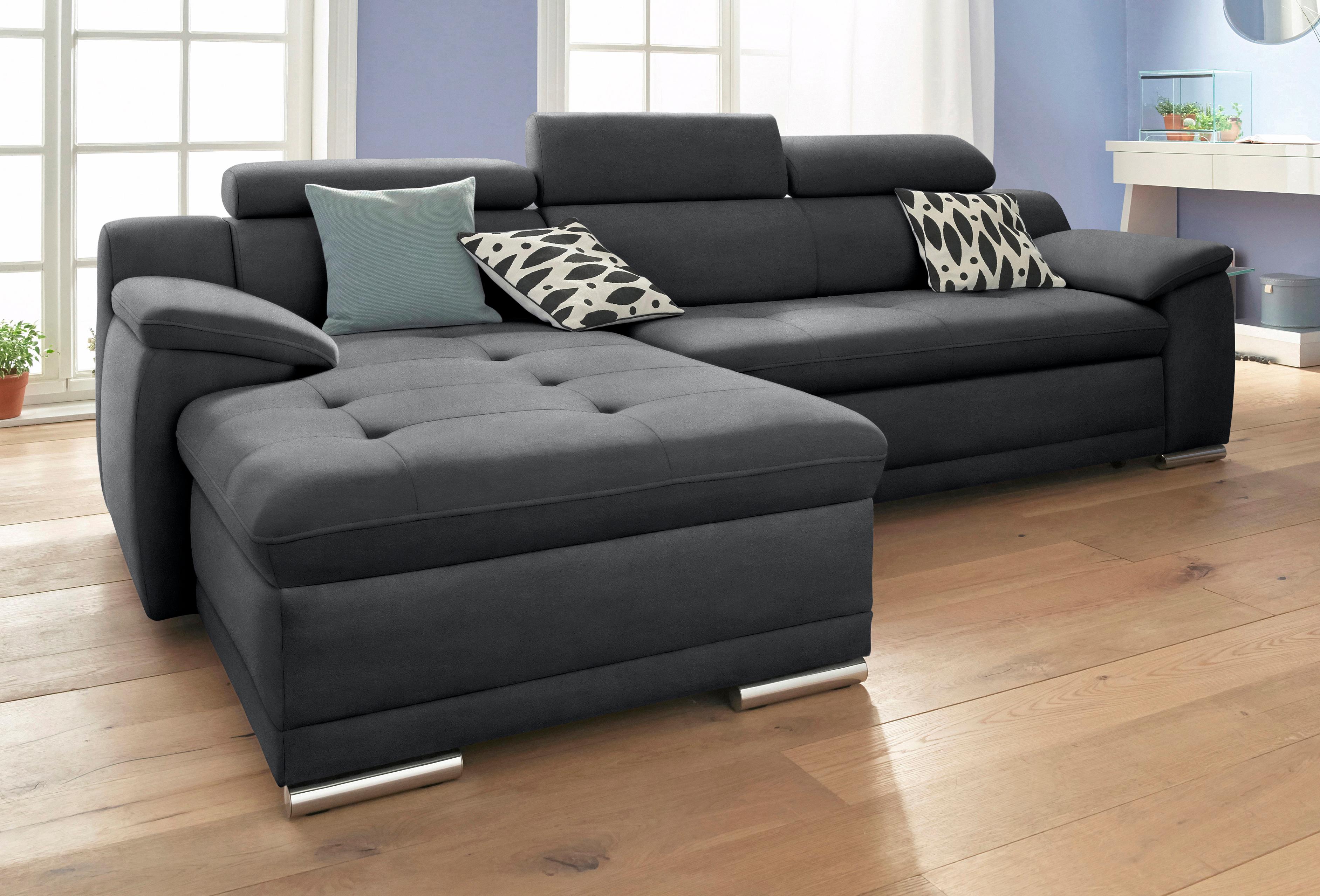 sit&more Ecksofa "Top Andiamo L-Form" wahlweise mit Schlaffunktion, inklusive Kopfteilverstellung