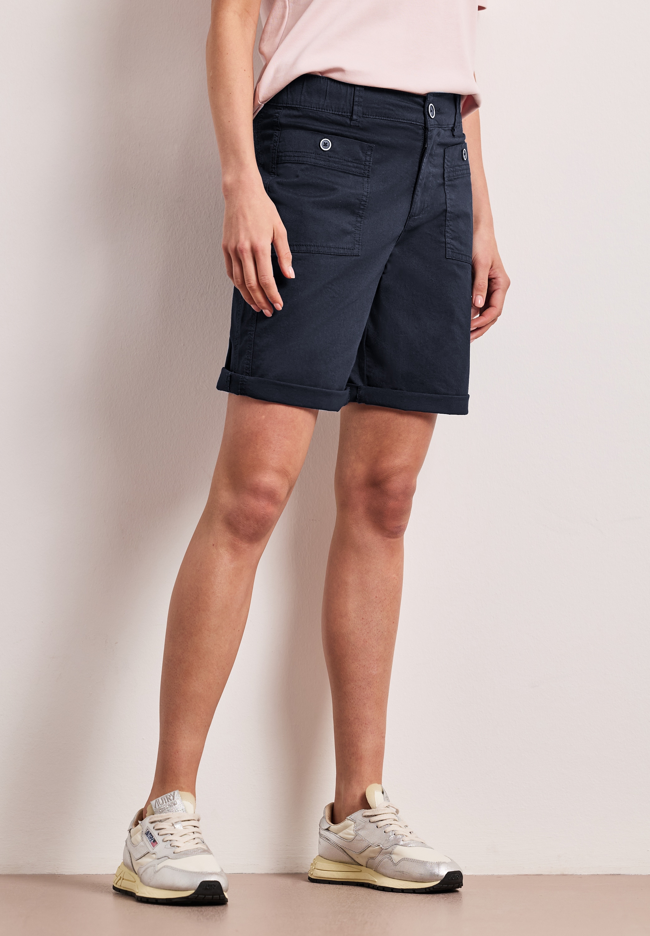 STREET ONE Bermudas "Style Yulius" Sommershorts mit Turn-Up