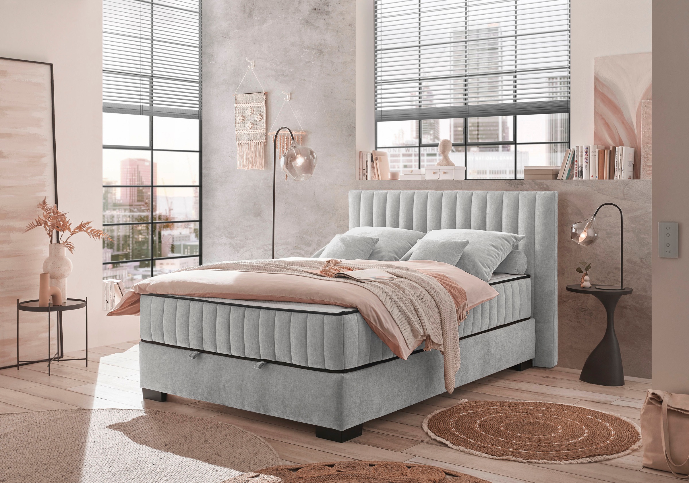 ED EXCITING DESIGN Boxbett »Nagol«, mit Bettkasten, mit Wendematratze, erhältlich in verschiedenen Breiten