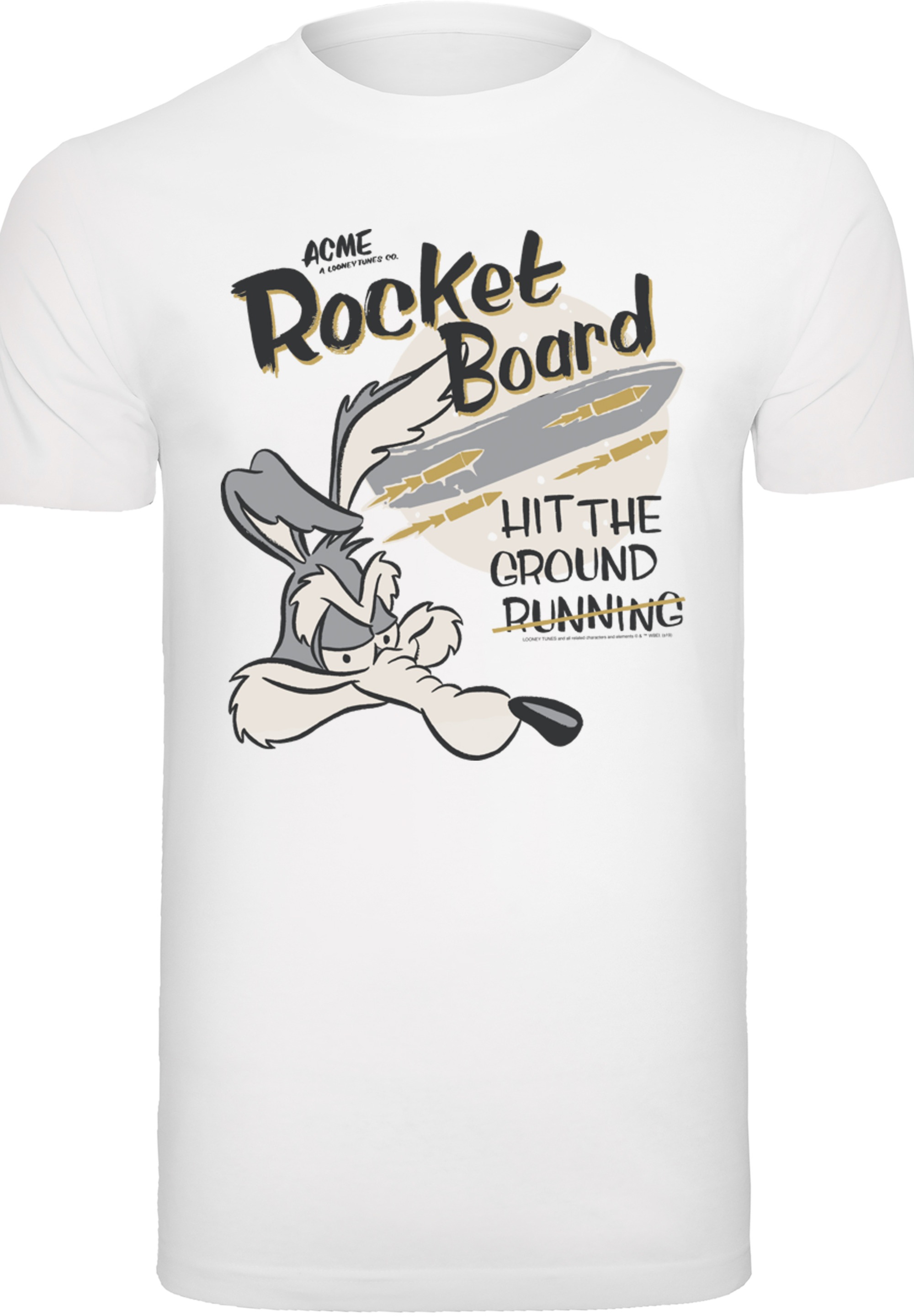 F4NT4STIC T-Shirt »Looney Tunes Wile E Rocket Board Cartoon«, Herren,Premium Merch,Regular-Fit,Basic,Bedruckt