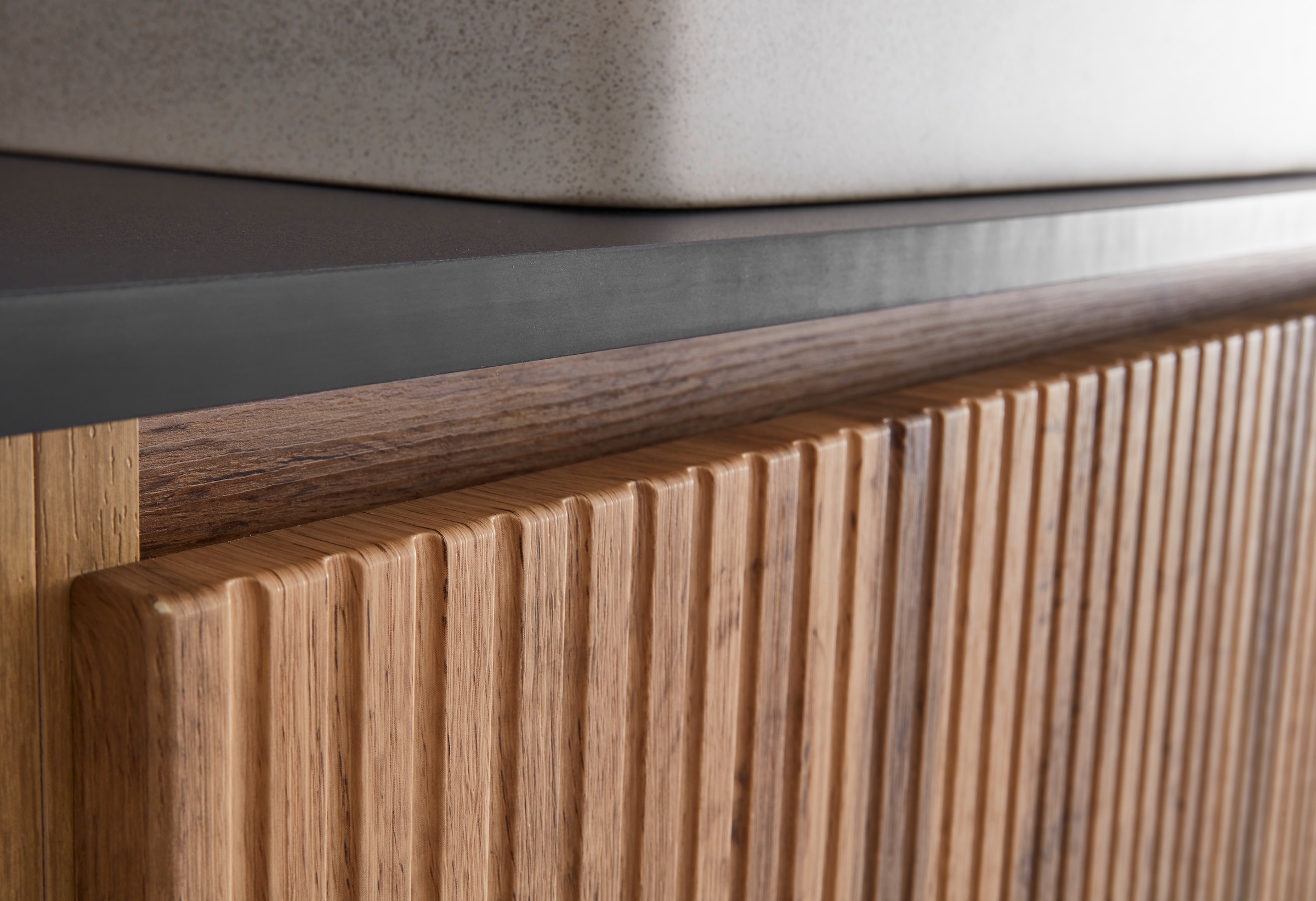 BASIC by Balculina Waschbeckenunterschrank »Loris BxHxT 120x34x47 cm« 1 Stk. tlg. Breite 120cm, Softclose, L/R montierbar