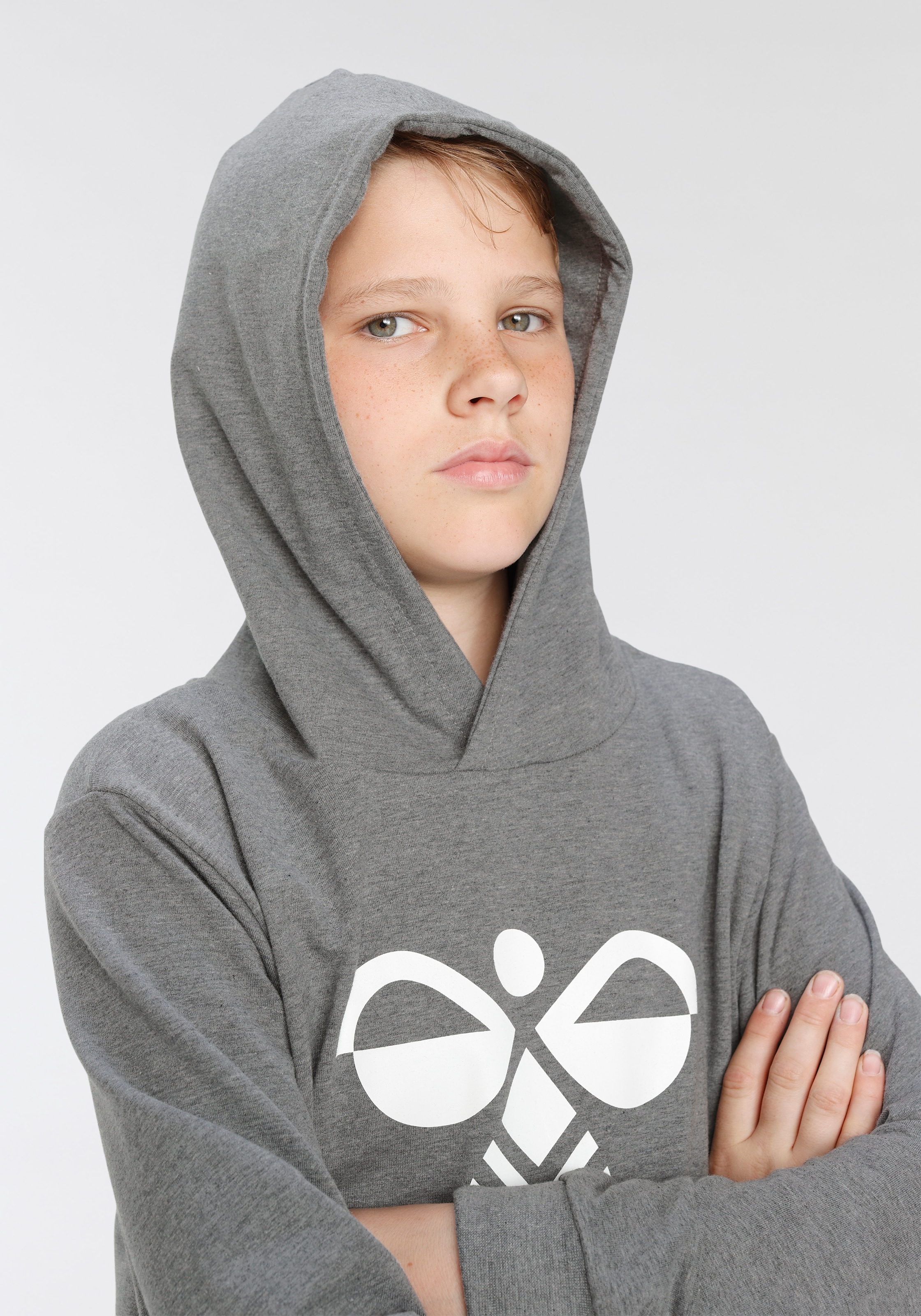 bestellen »HMLCUATRO hummel BAUR (1 HOODIE online Kapuzensweatshirt | tlg.) - Kinder«, für