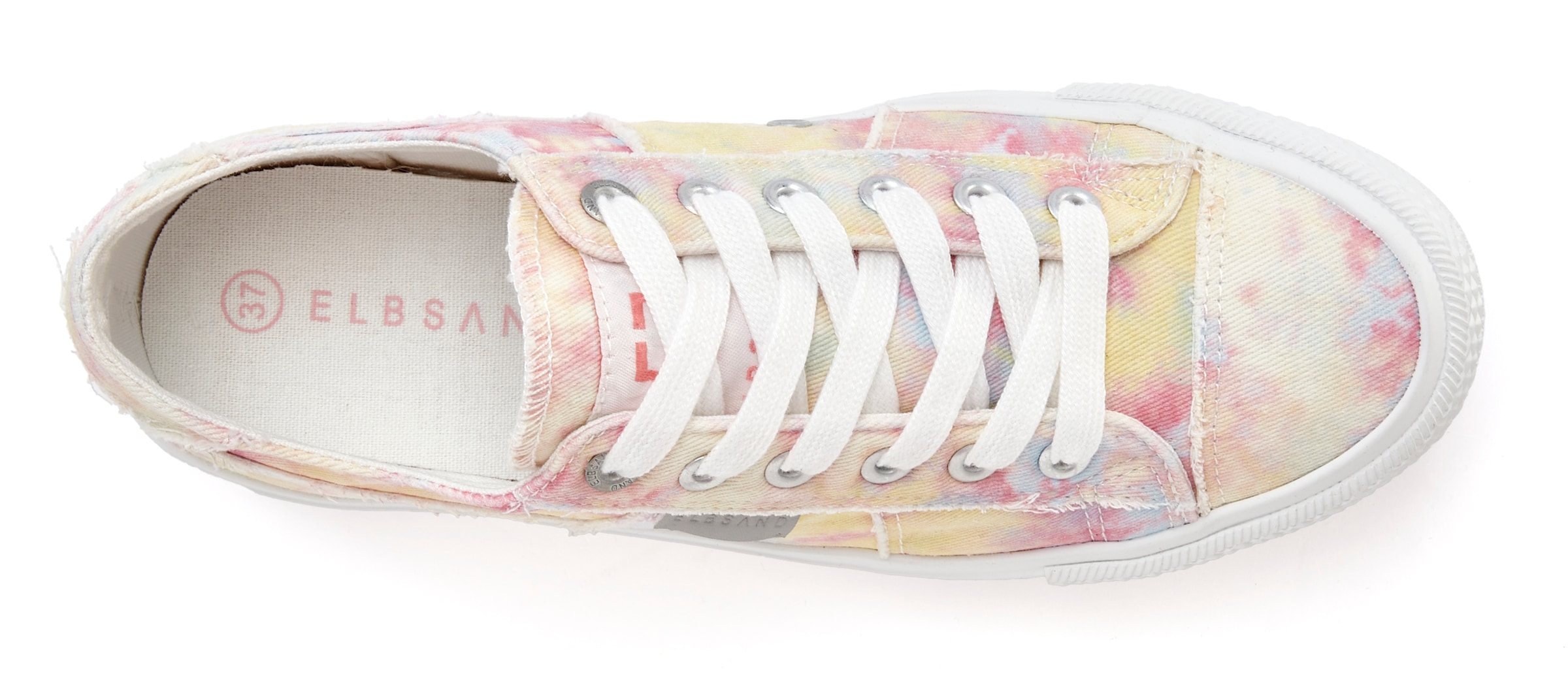 Elbsand Sneaker, Schnürhalbschuh, Freizeitschuh aus Textil, Used-Look VEGAN