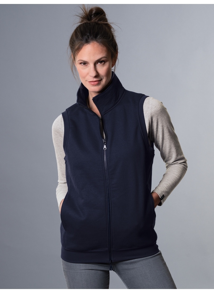 Trigema Steppweste "TRIGEMA Weste aus bequemem Sweat-Material" 1 Stk.