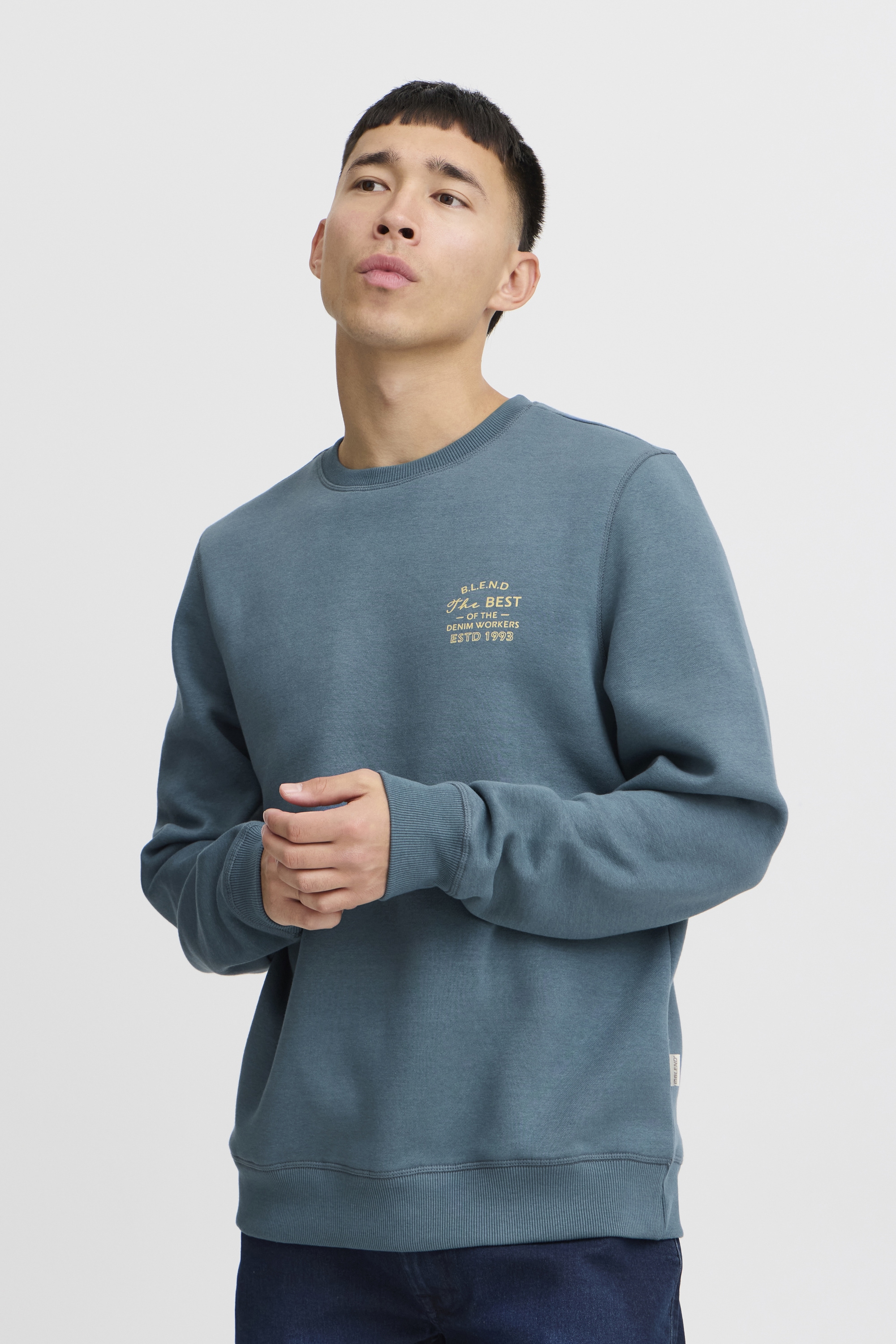 Blend Rundhalspullover "BHSweatshirt" Lässiger Sweatpullover mit Print günstig online kaufen