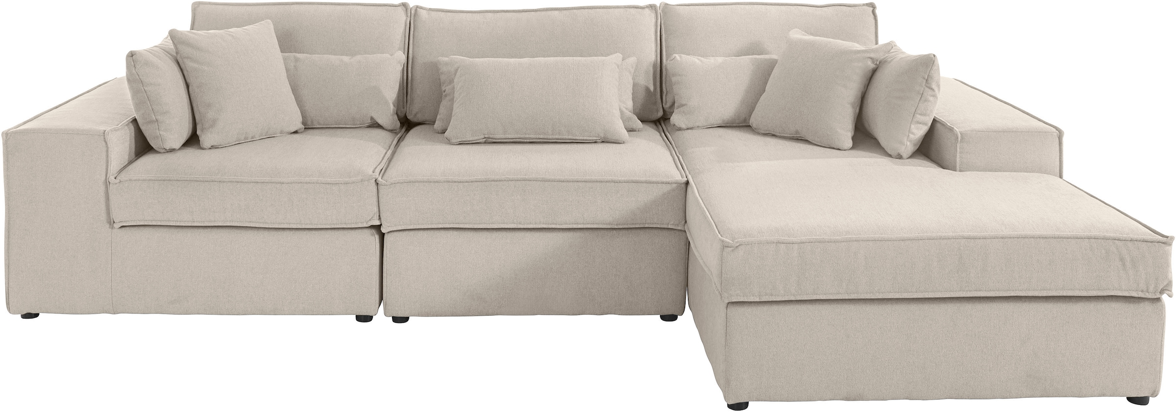 OTTO home Ecksofa "Florid L-Form" 3 Teile, bestehend aus Modulen, viele Bez günstig online kaufen