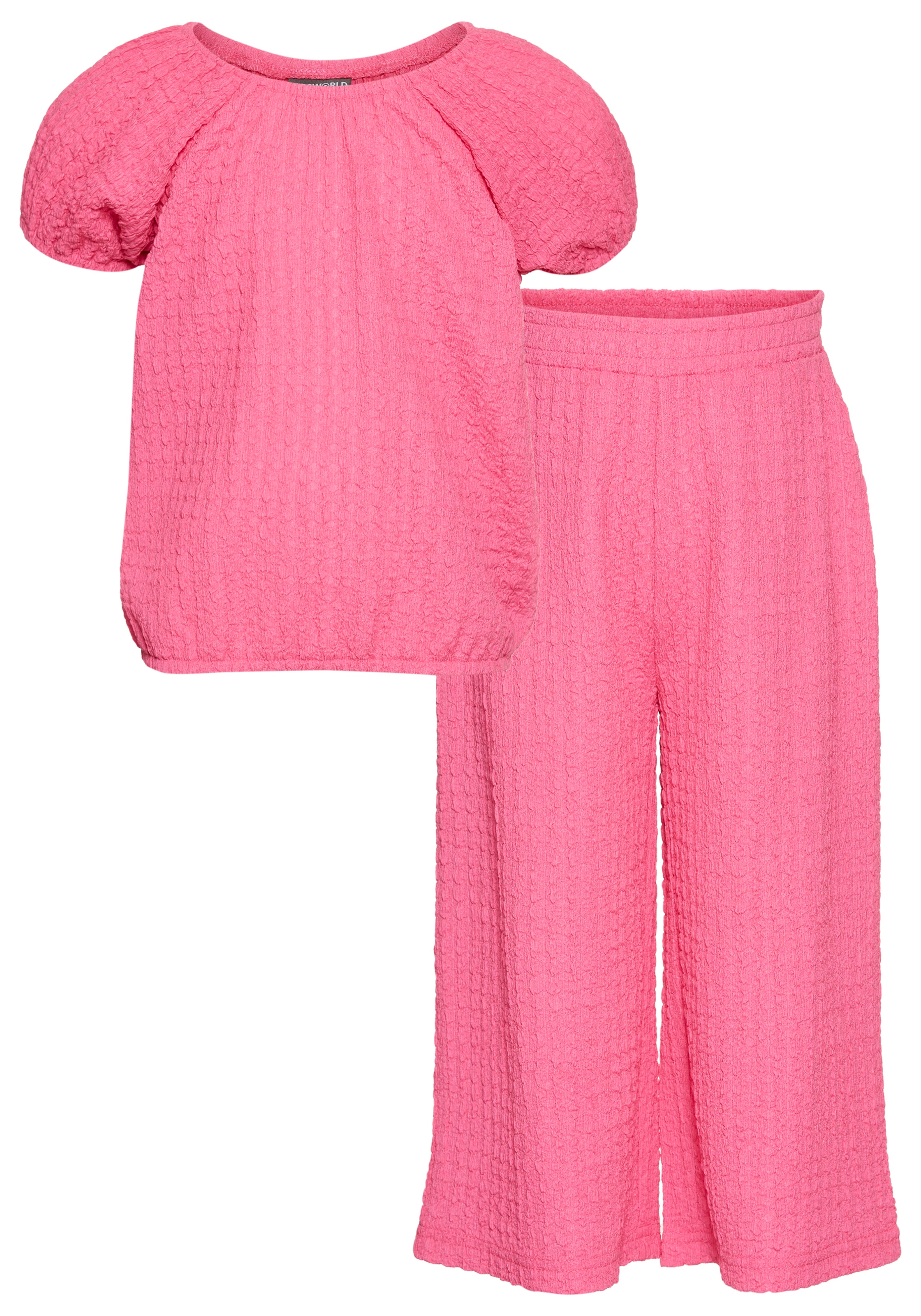 KIDSWORLD Shirt & Hose »Set: Carmen-Top + Hose«, Shirt mit Raglanärmeln