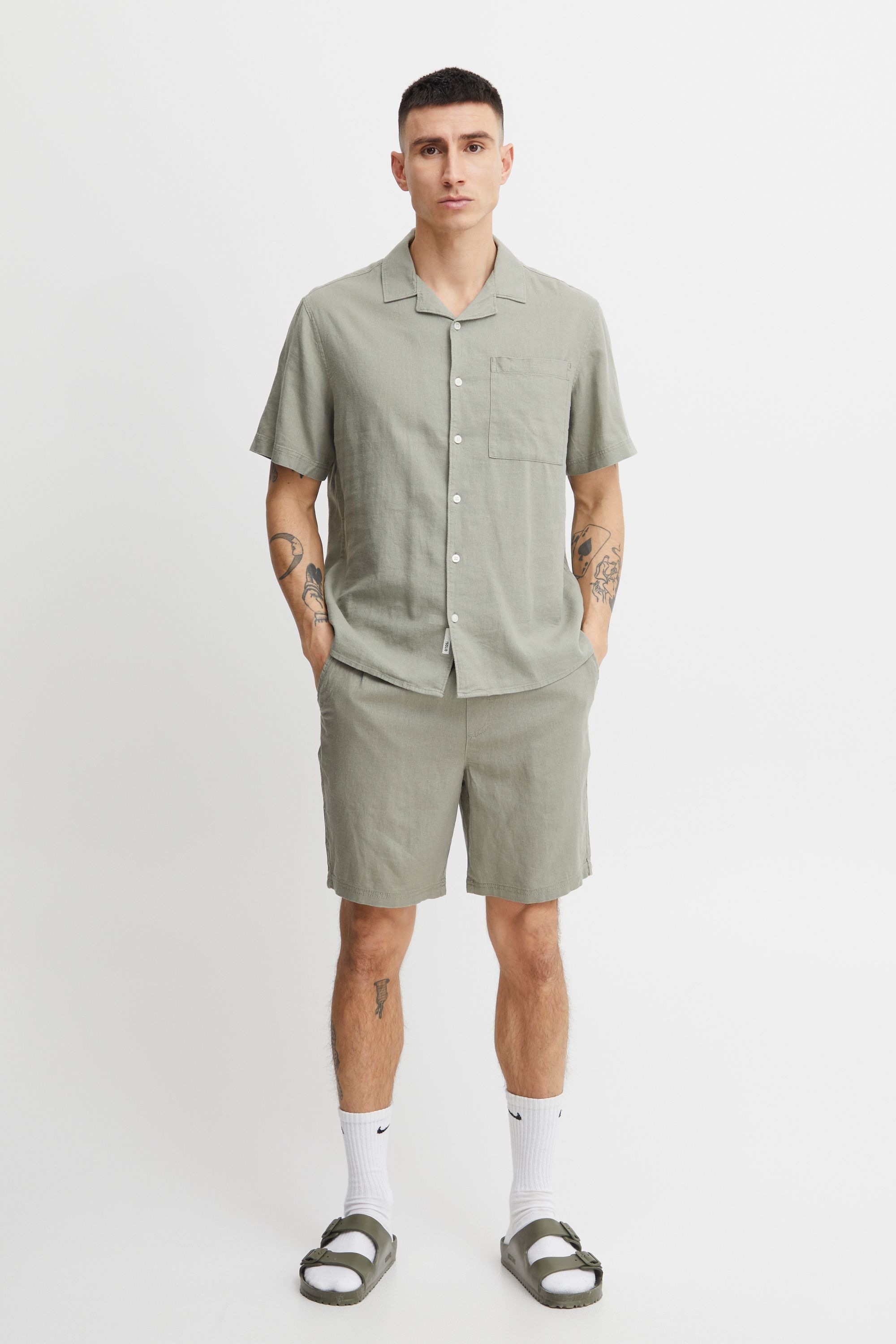 !solid Allan Short Sleeve Shirt Green XL 2