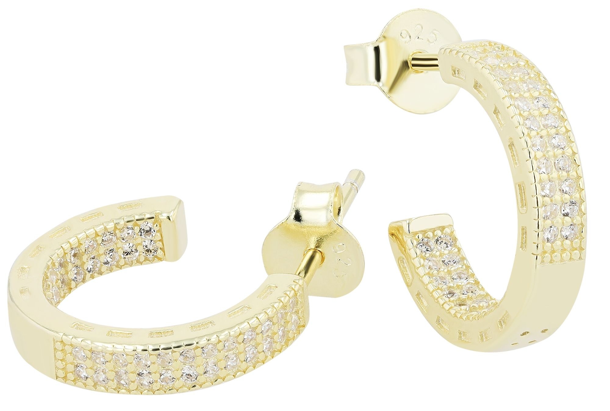 Adelia´s Paar Ohrhänger »Damen Ohrringe – Ohrstecker aus 925 Silber mit Zirkonia« Perfekt zum Verschenken an besondere Menschen