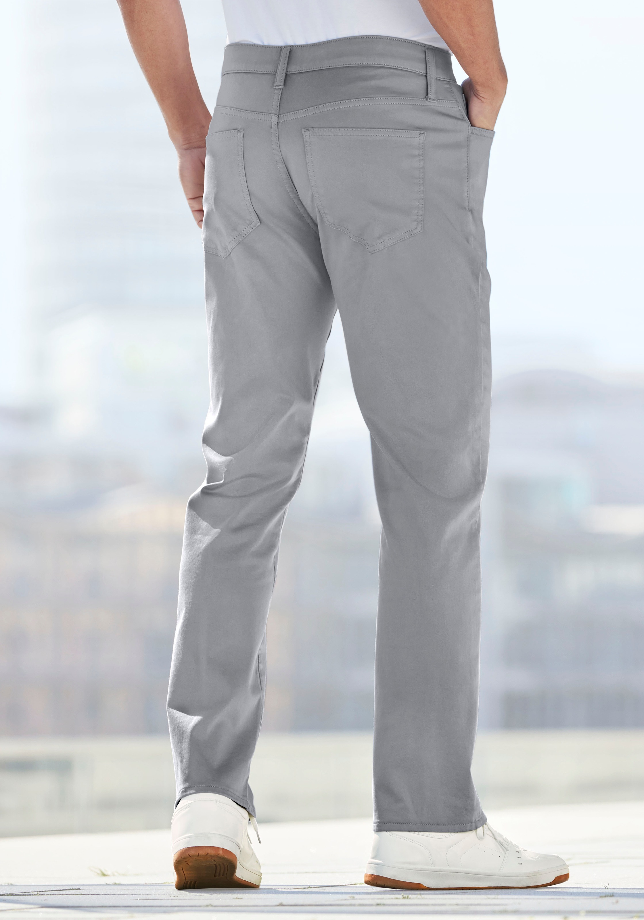 Thumbnail - John Devin Stretch-Hose ", 5-Pocket-Hose, regular-fit", Chinohose aus elastischer Baumwoll-Qualität
