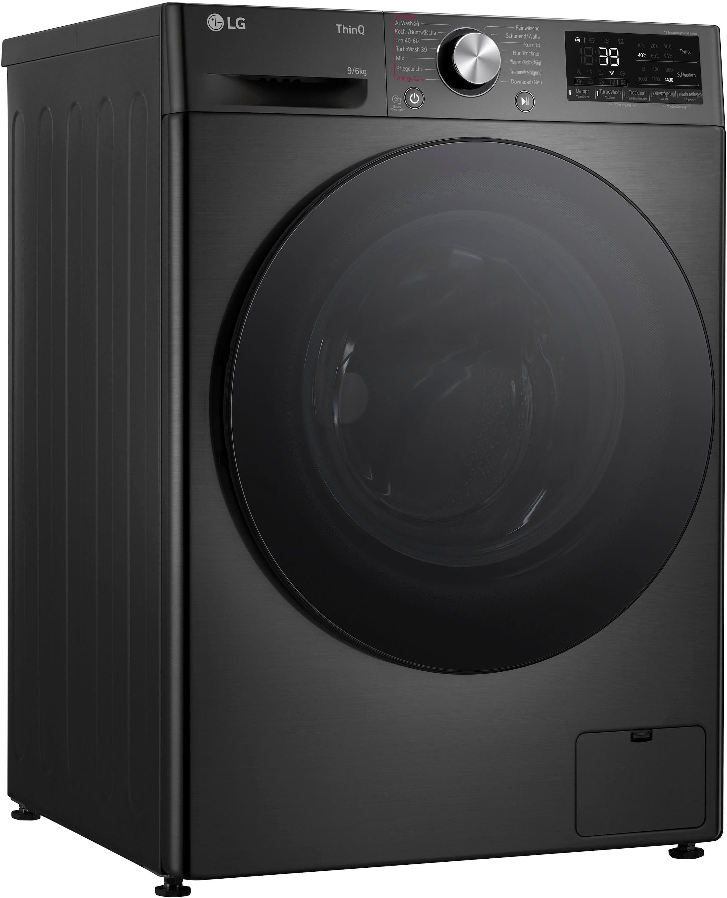 LG Waschtrockner "W4WR7096YB" Serie 7 9 kg /6 kg 71 dB(A) günstig online kaufen
