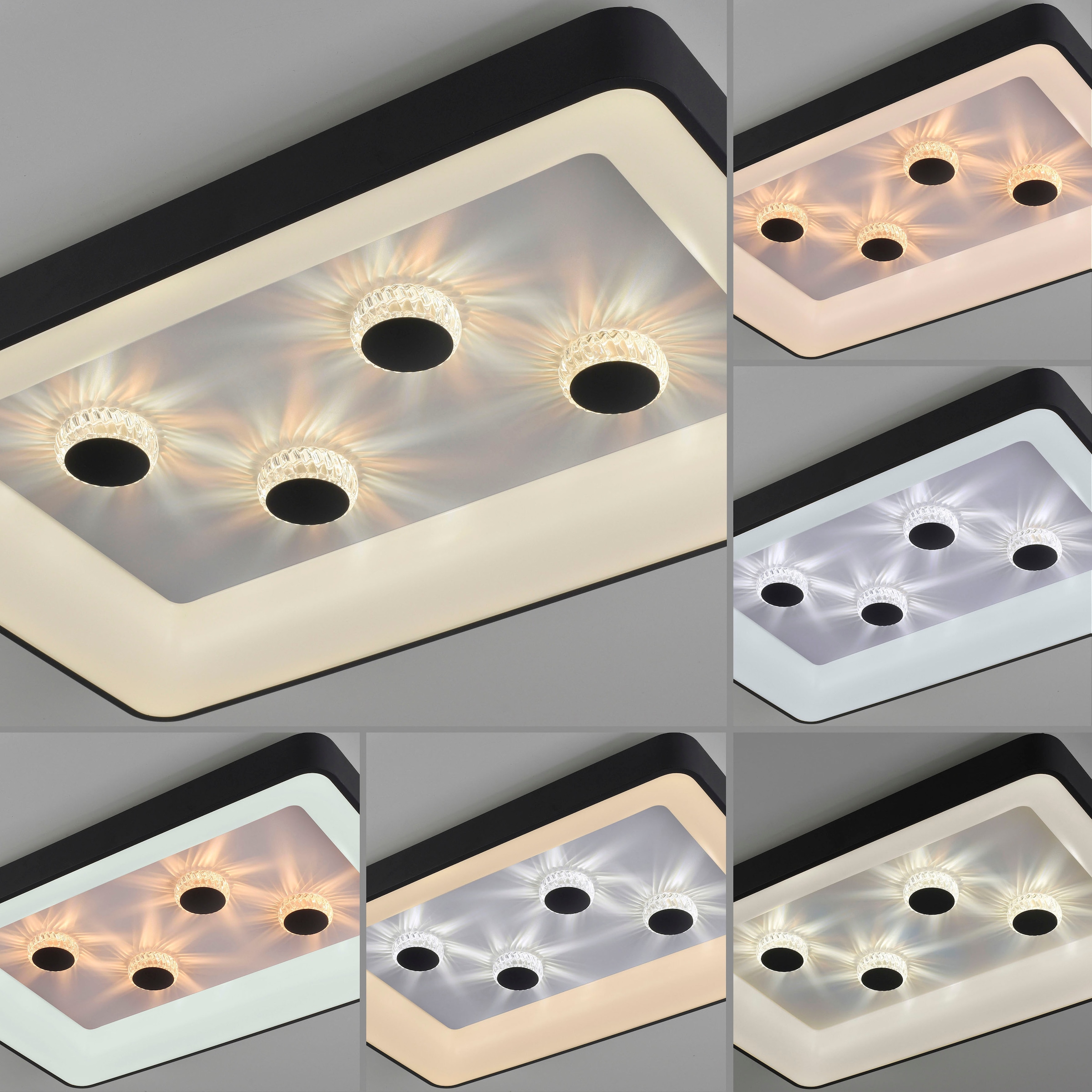 JUST LIGHT Deckenleuchte »VERTIGO«, 1 flammig, Leuchtmittel LED-Board | LED fest integriert