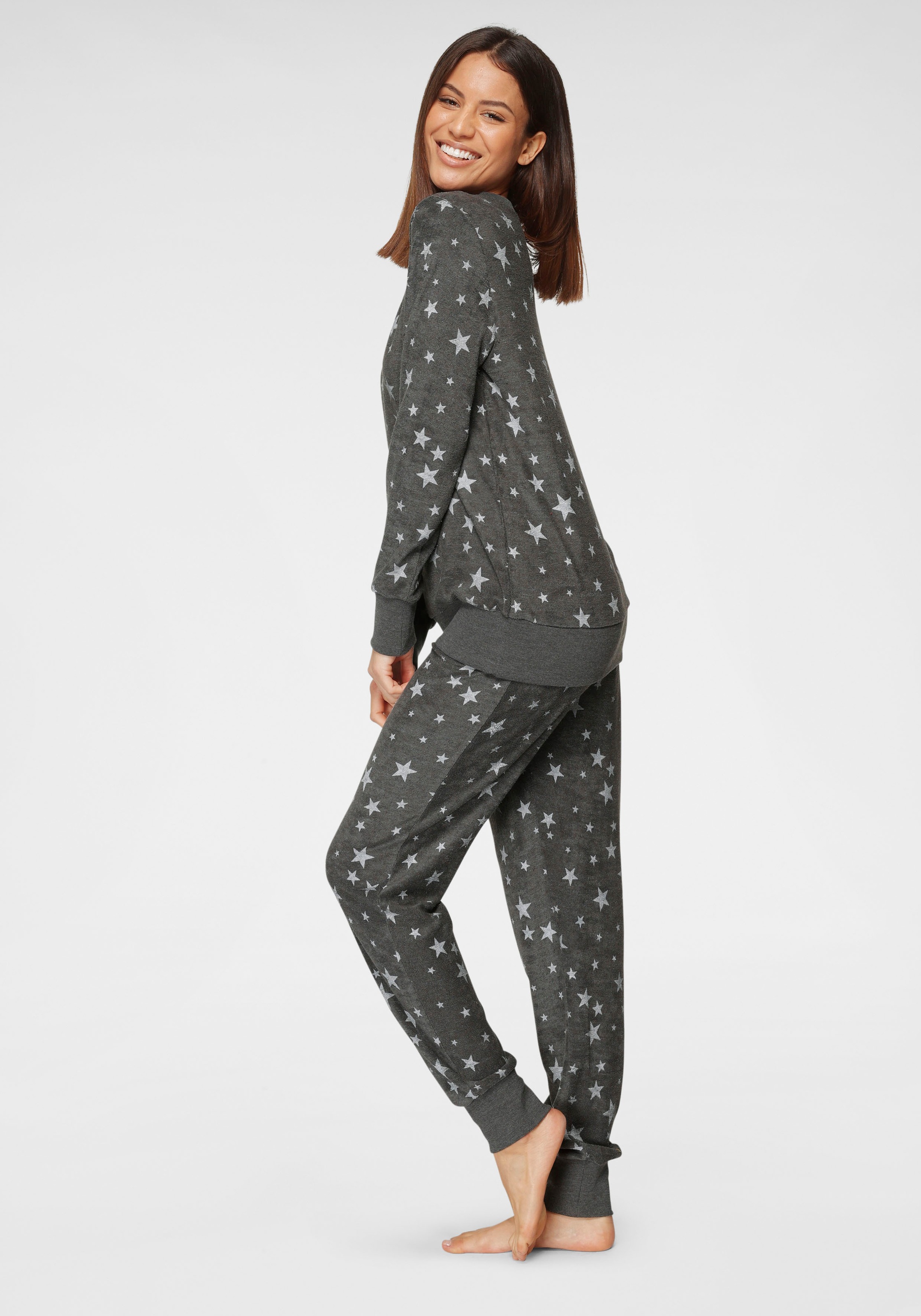 Vivance Dreams Pyjama, 1 BAUR (2 kaufen tlg., mit online Alloverdruck Stück), 