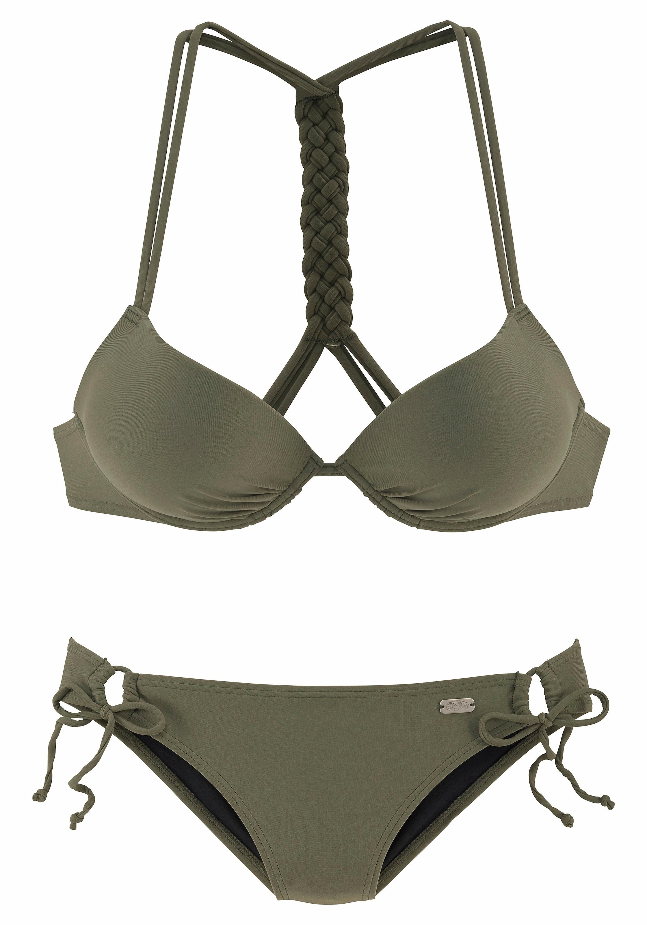 Buffalo Push-Up-Bikini, mit geflochtenem Rückendetail