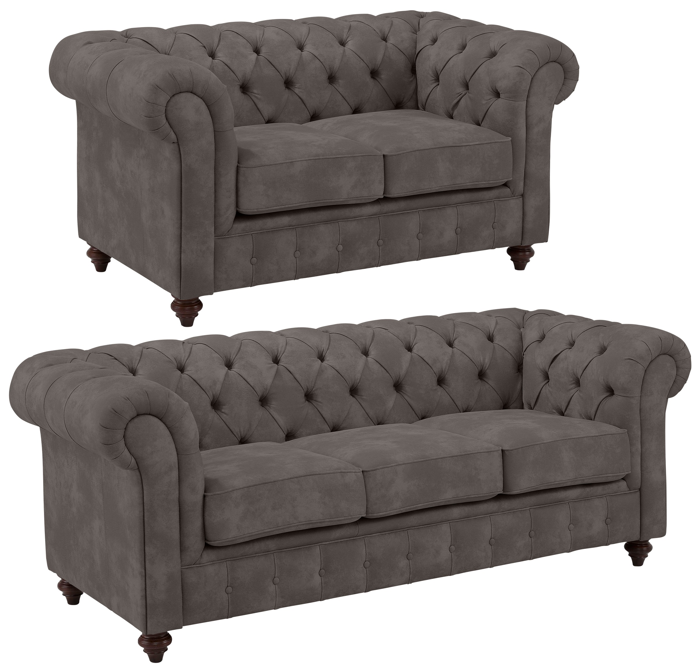 Home affaire Sitzgruppe "Chesterfield", (2 tlg.), hochwertige Knopfheftung, günstig online kaufen