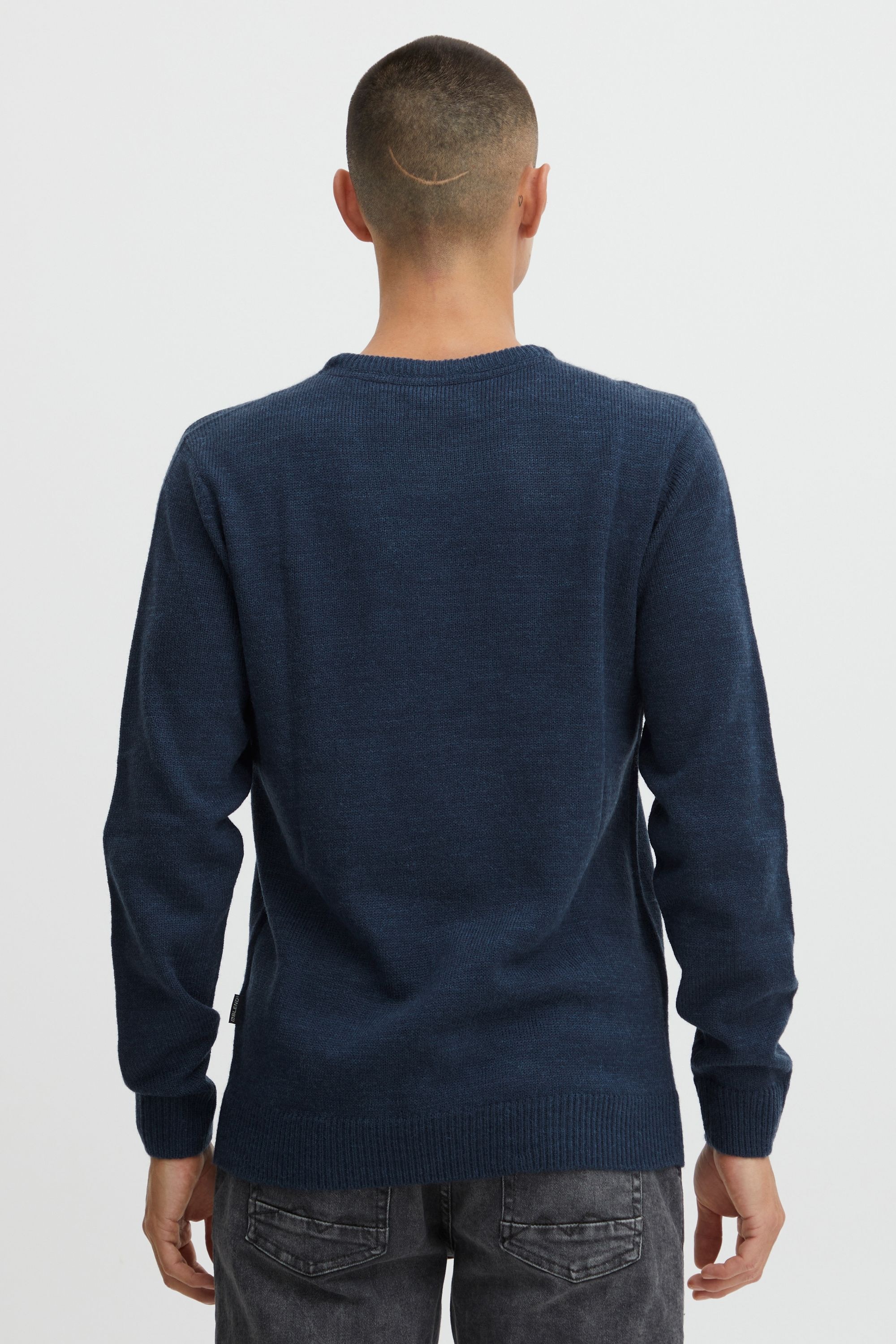BLEND Strickfleece Pullover Men Blue XL 3
