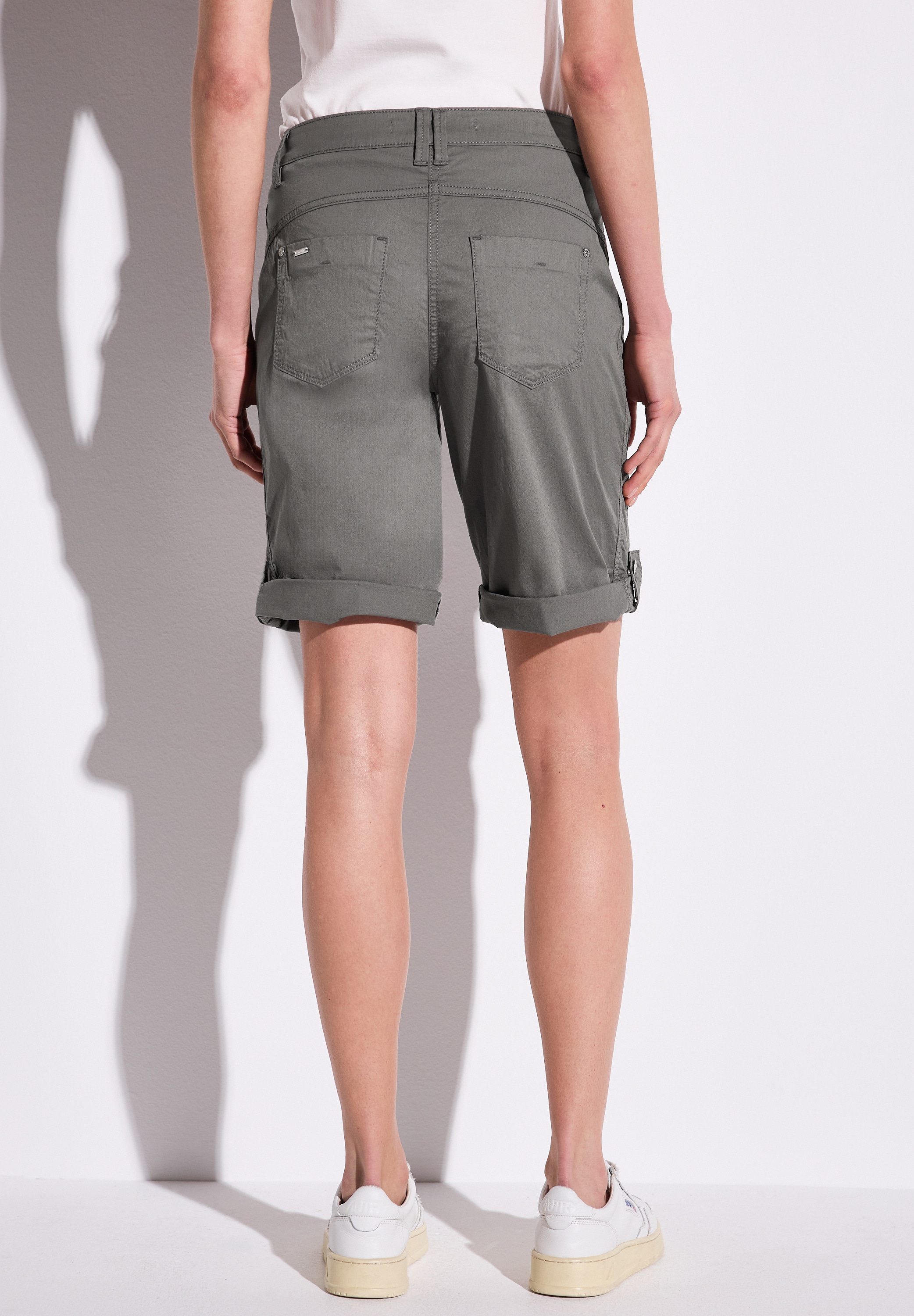 STREET ONE Bermudas, mit Turn-Up Funktion