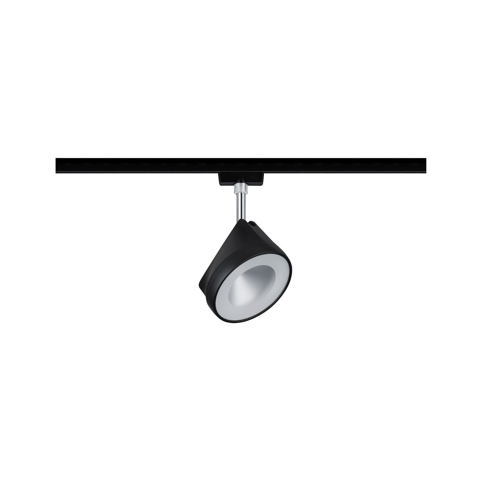 Paulmann Schienensystem-Leuchten »URail Schienenspot Arena 800lm 14W 2700K 230V Schwarz matt, Chrom«, Einzelspot, dimmbar