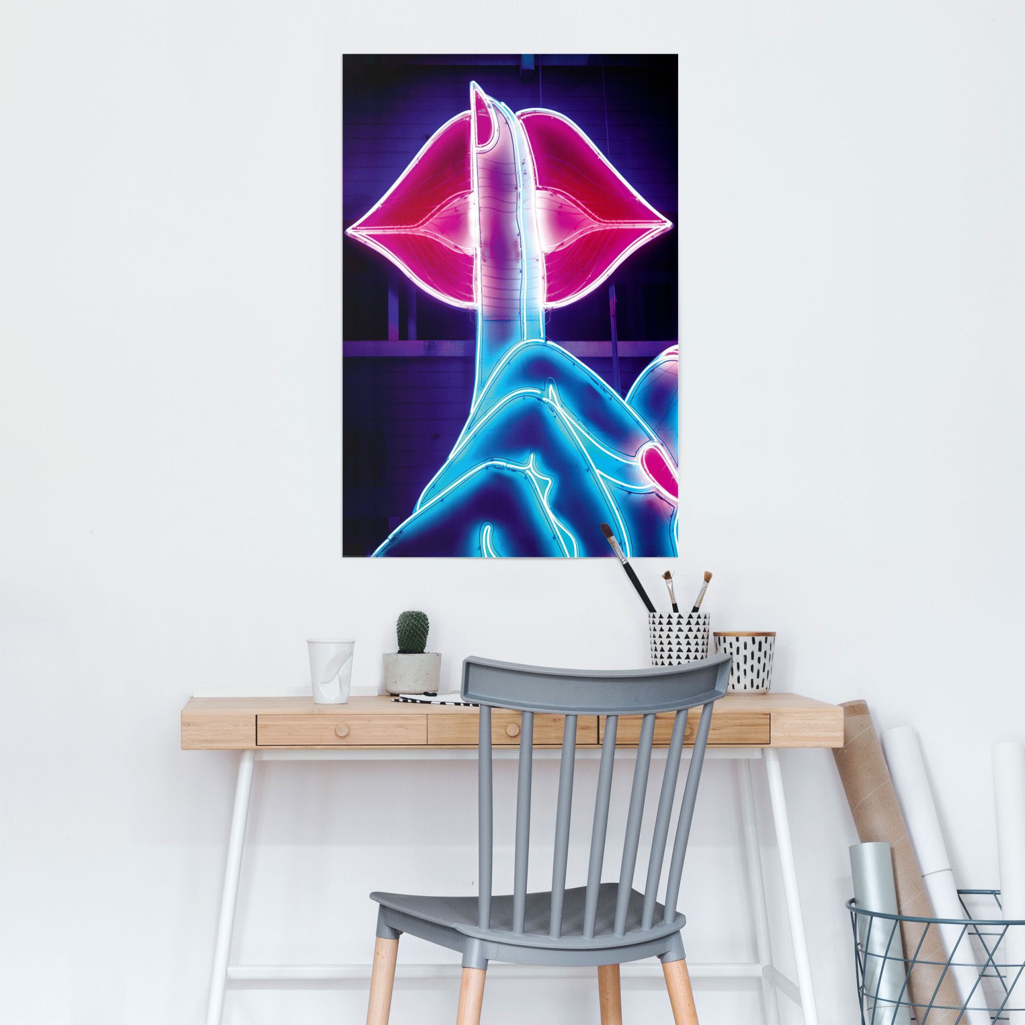 Reinders Poster "Neon Lips", (1 St.) günstig online kaufen