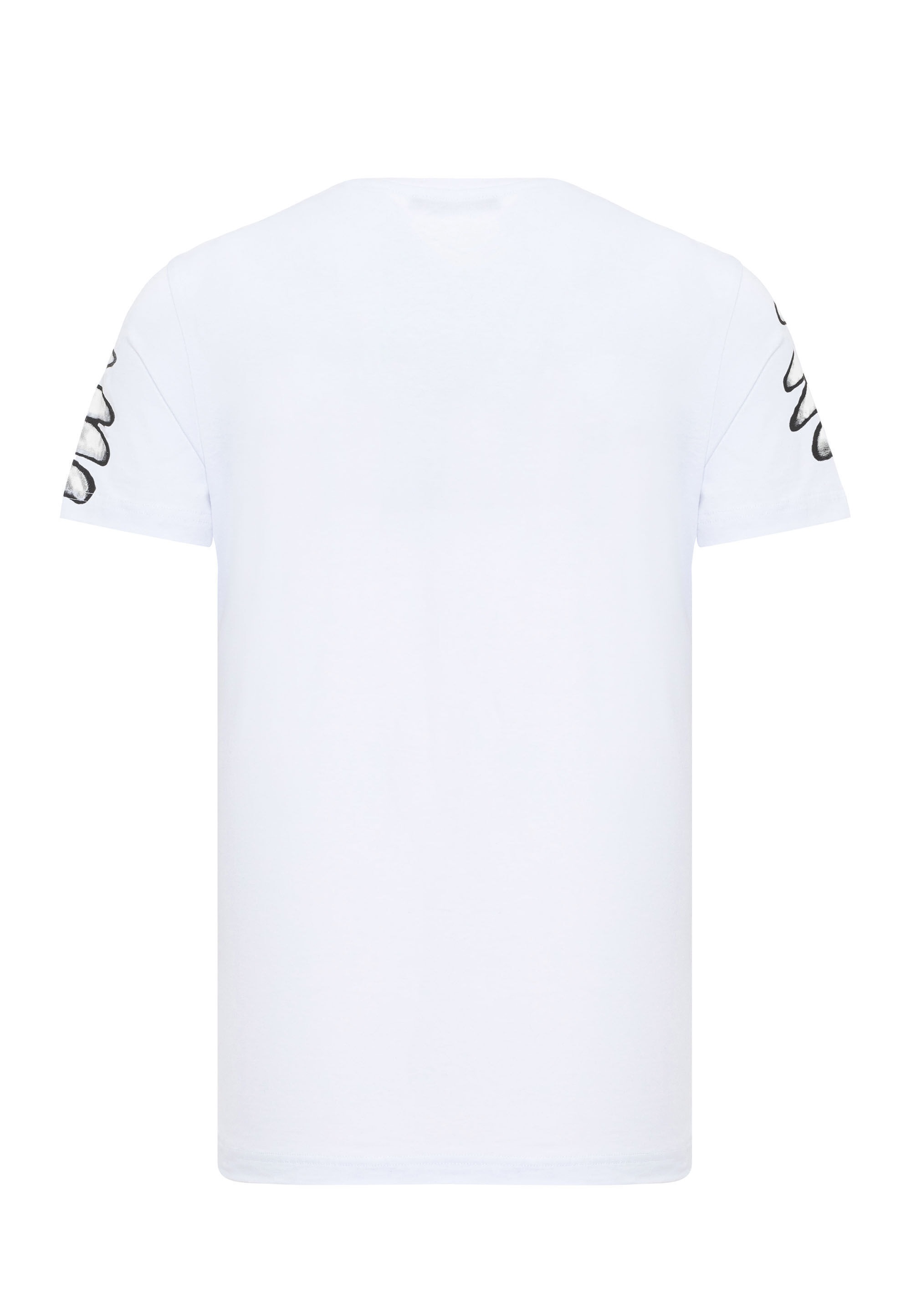 Cipo & Baxx T-Shirt »T-Shirt«, aus hochwertiger Baumwolle