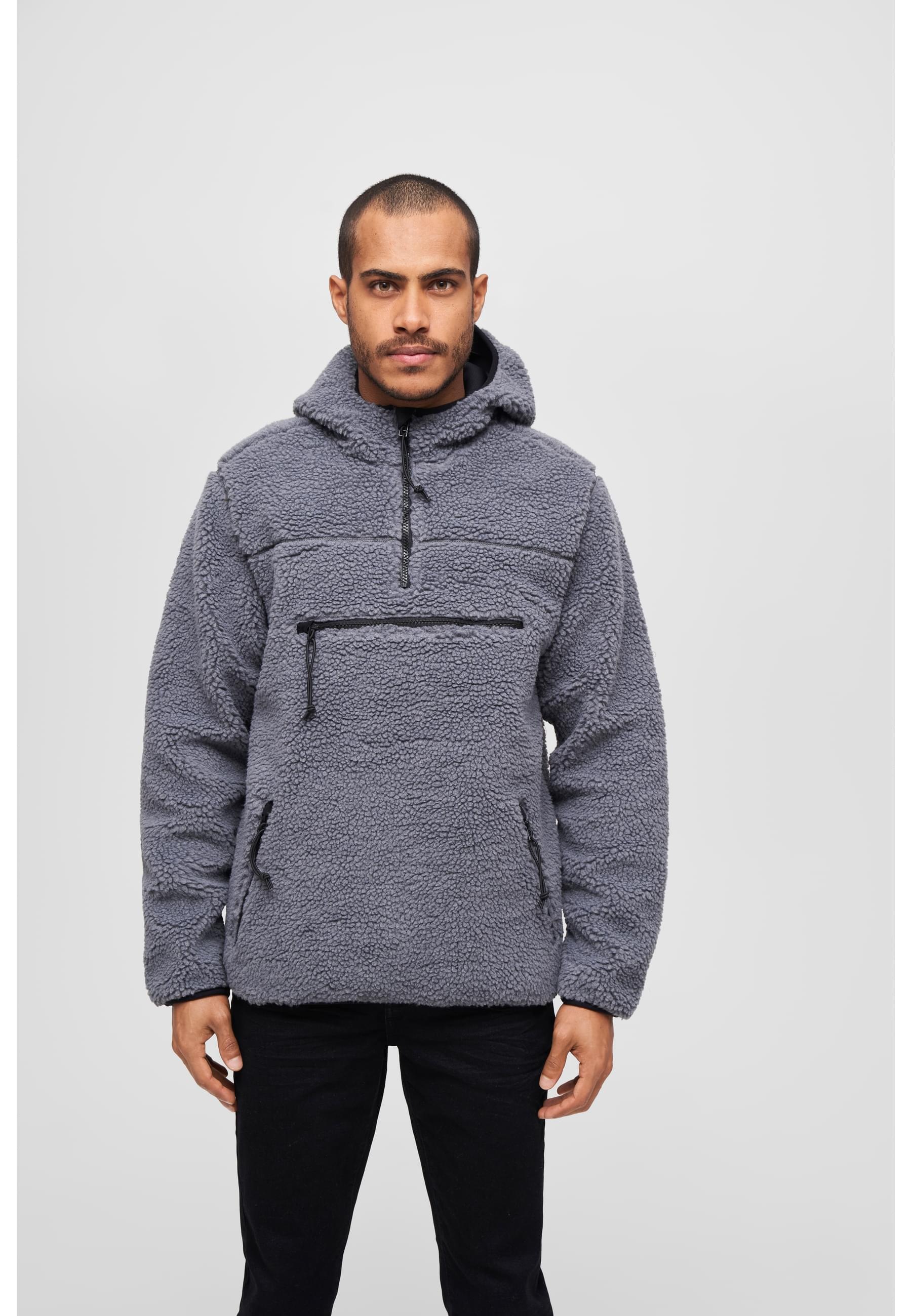 Brandit Anorak »Brandit Herren Teddyfleece Worker Pullover«, (1 St.), mit Kapuze