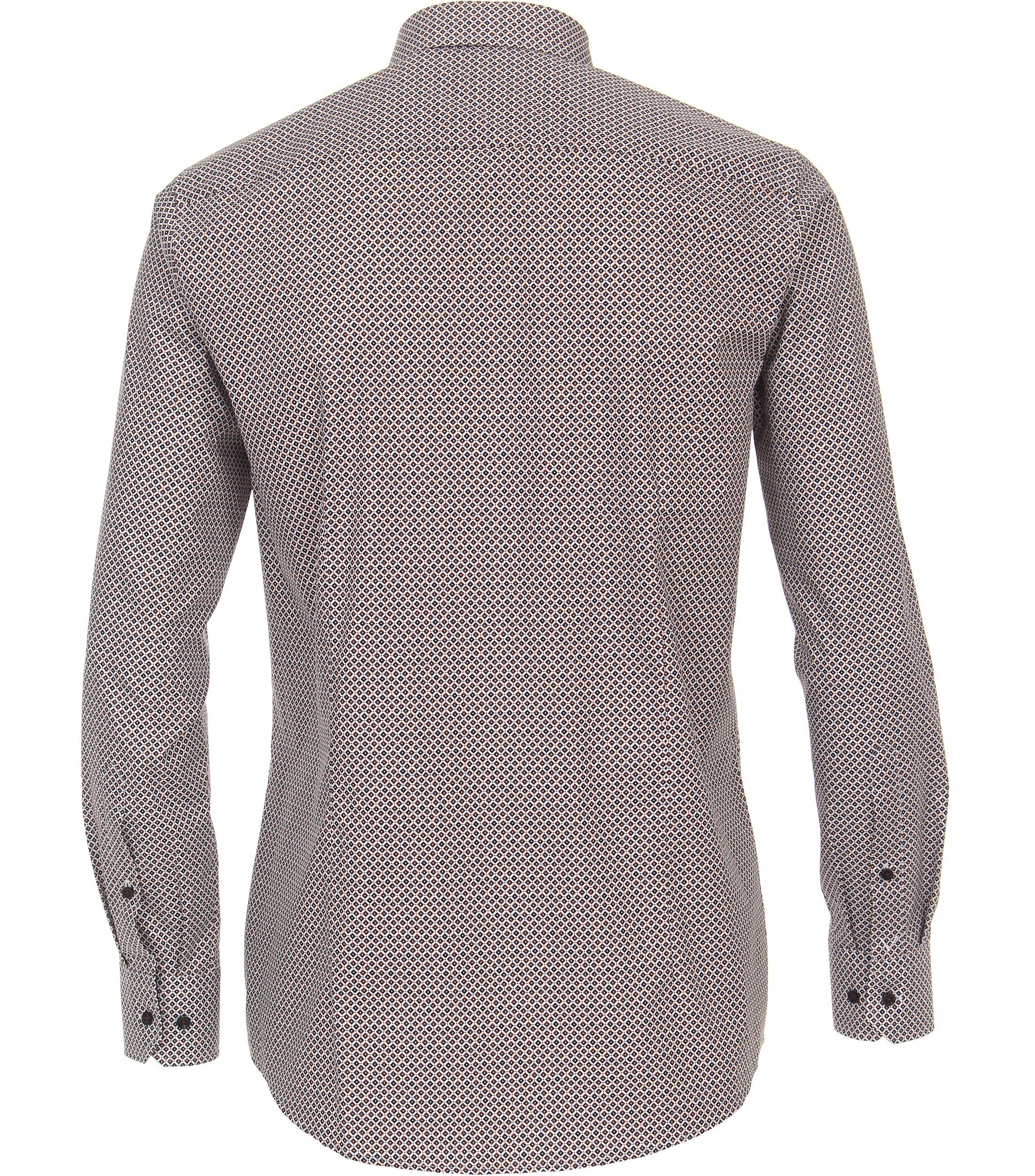 VENTI Businesshemd Print Men Shirt Red 44 3