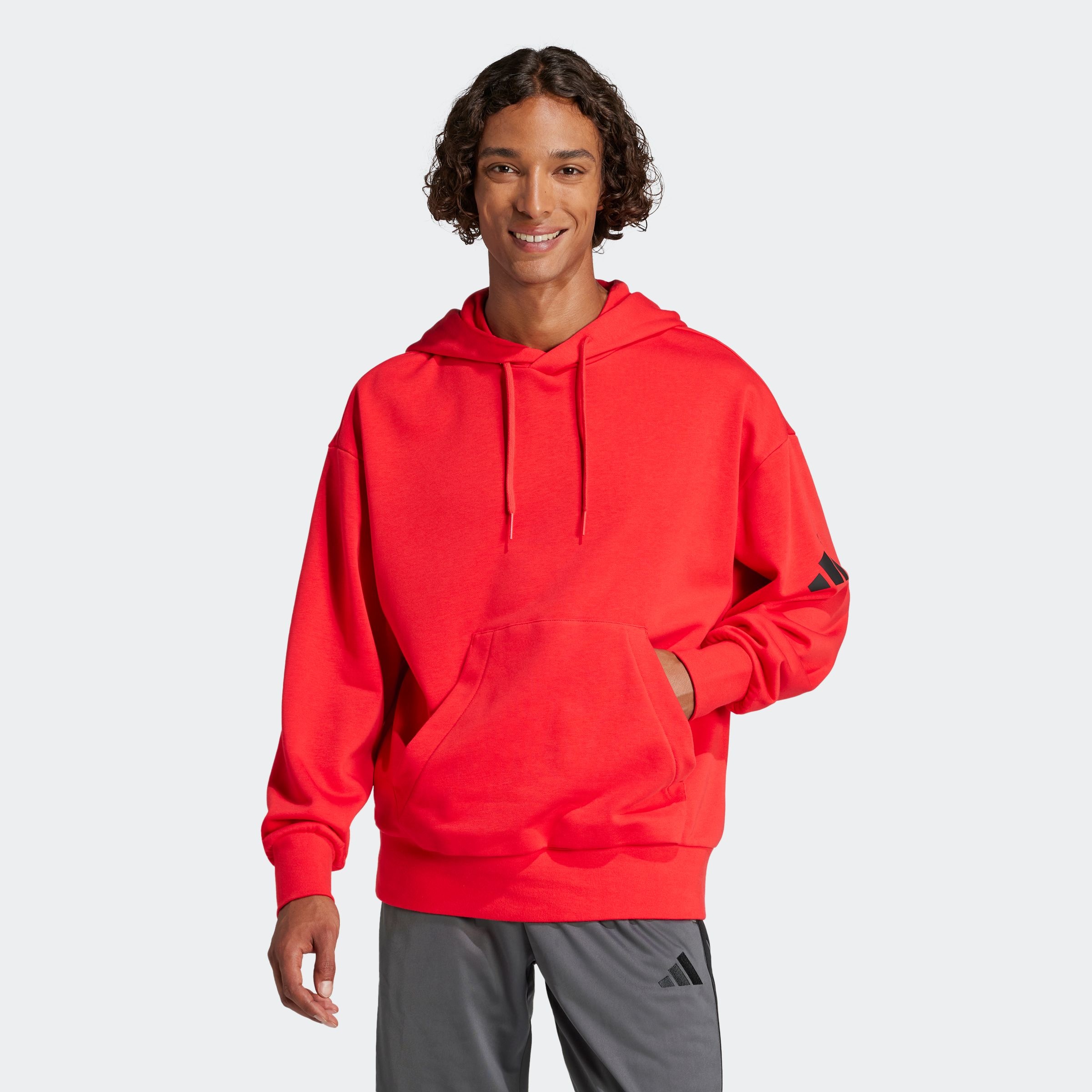 adidas Sportswear Kapuzensweatshirt "ESSENTIALS LOOSE-FIT 3-STREIFEN LOGO F günstig online kaufen