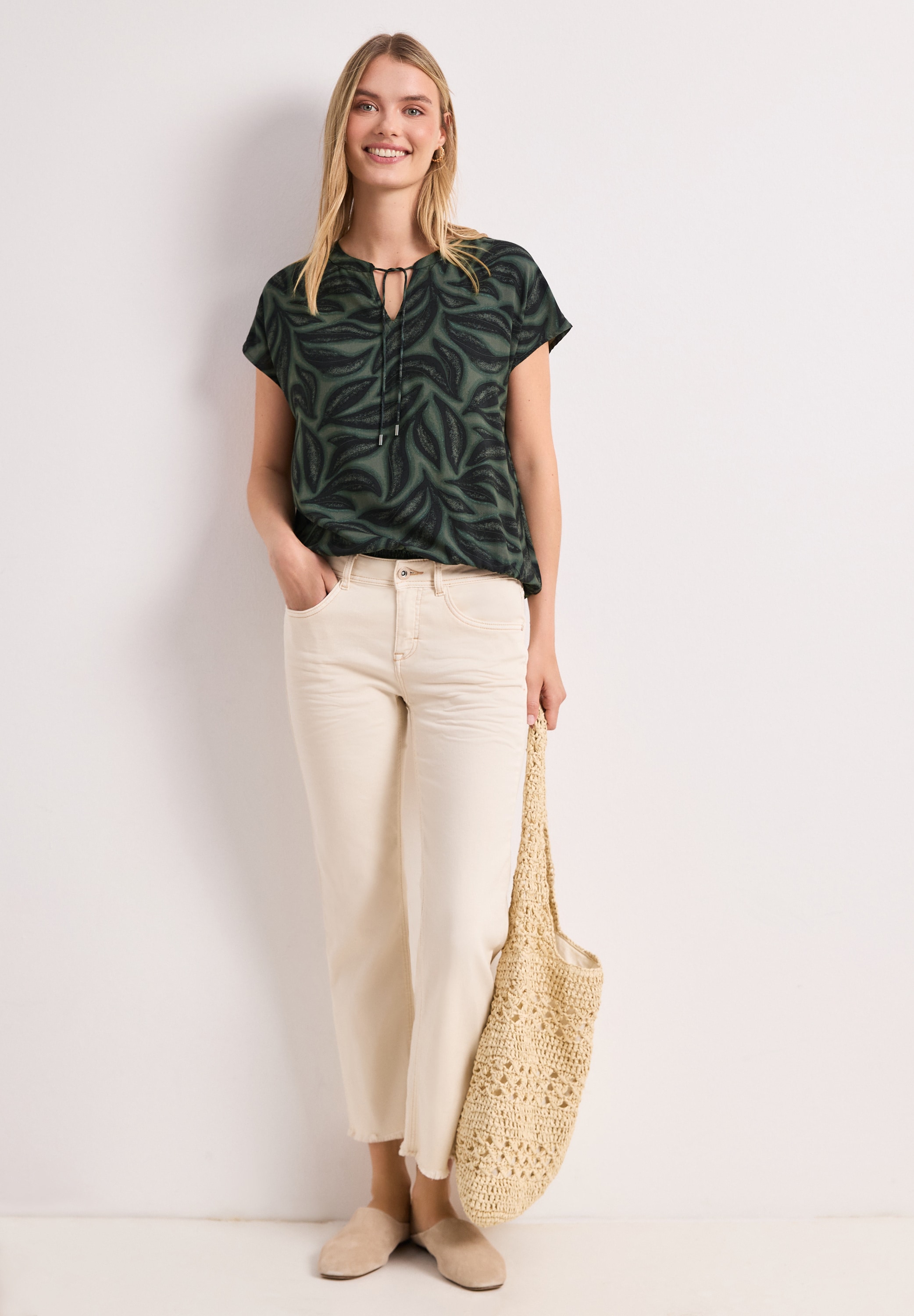 STREET ONE Shirtbluse mit Elastikbund