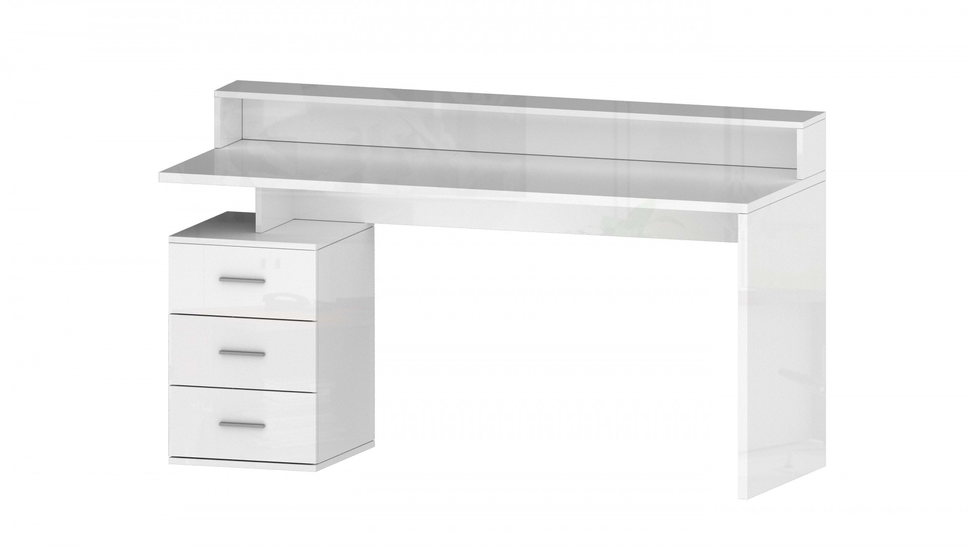Schreibtisch »NEW SELINA«, mit Schreibtischaufsatz, hochwertiges ital. Design, Breite...