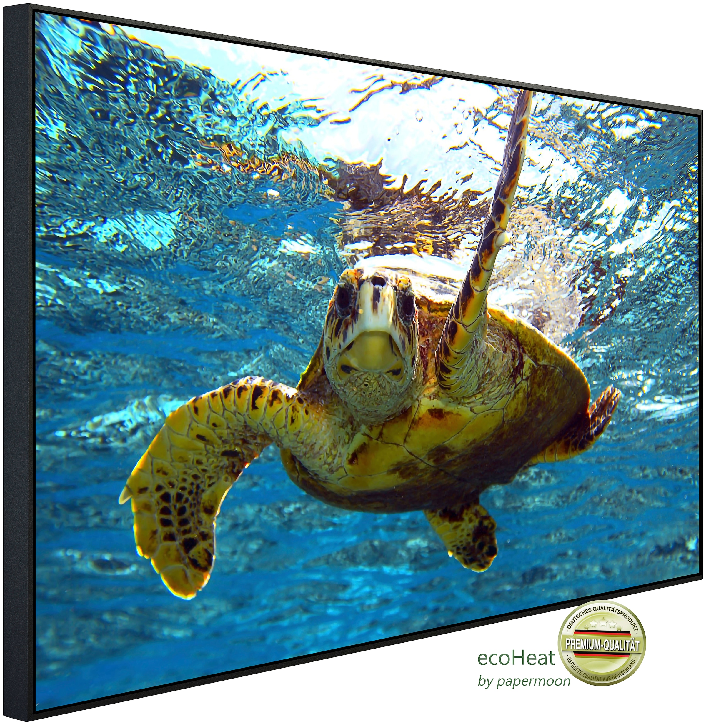 Papermoon Infrarotheizung »Schildkröte im Wasser«, sehr angenehme Strahlungswärme