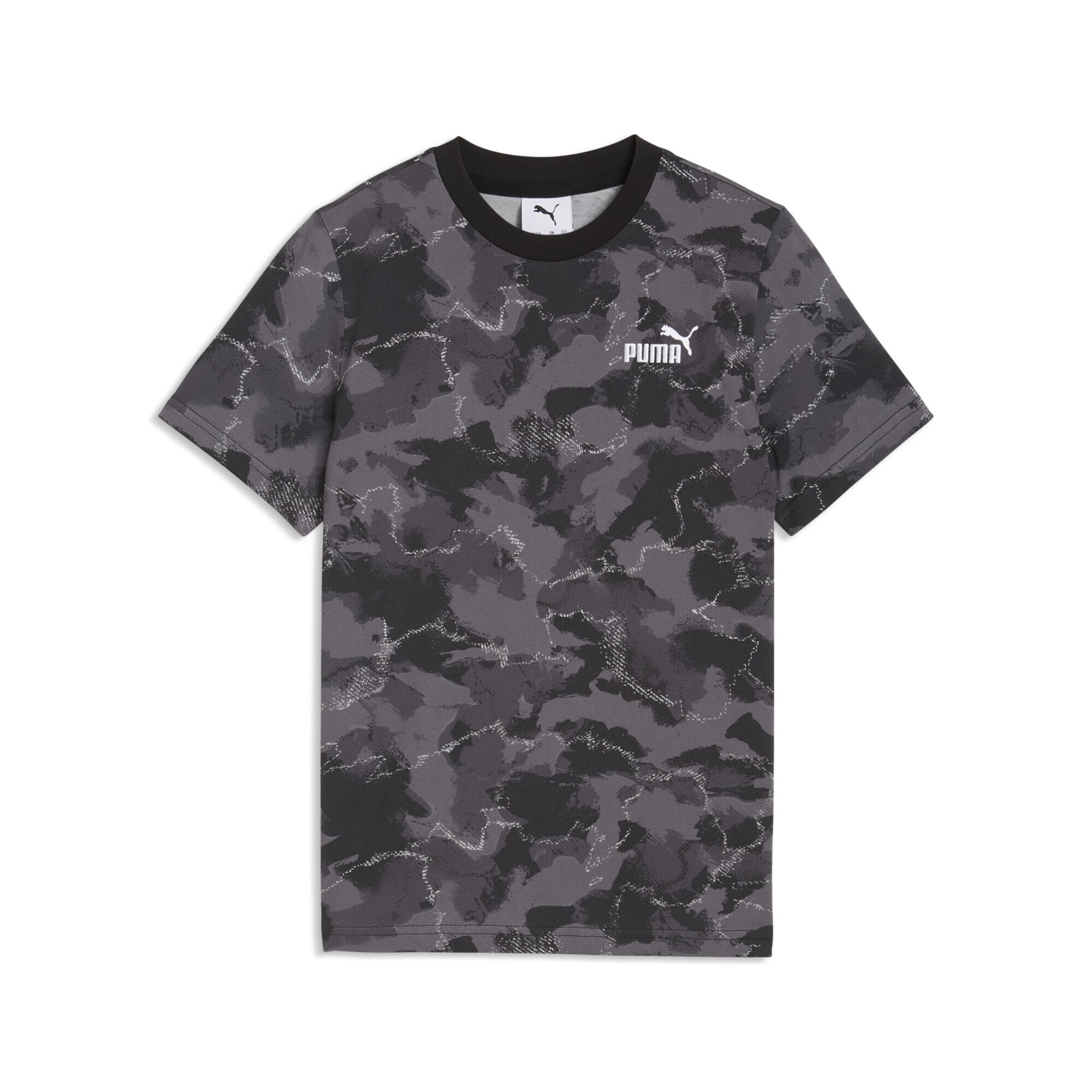 PUMA T-Shirt "Essentials Camo Bedrucktes T-Shirt Jungen"