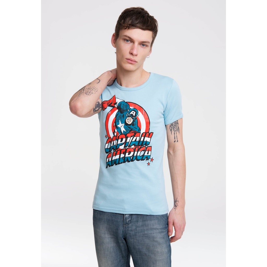 LOGOSHIRT T-Shirt »Captain America«