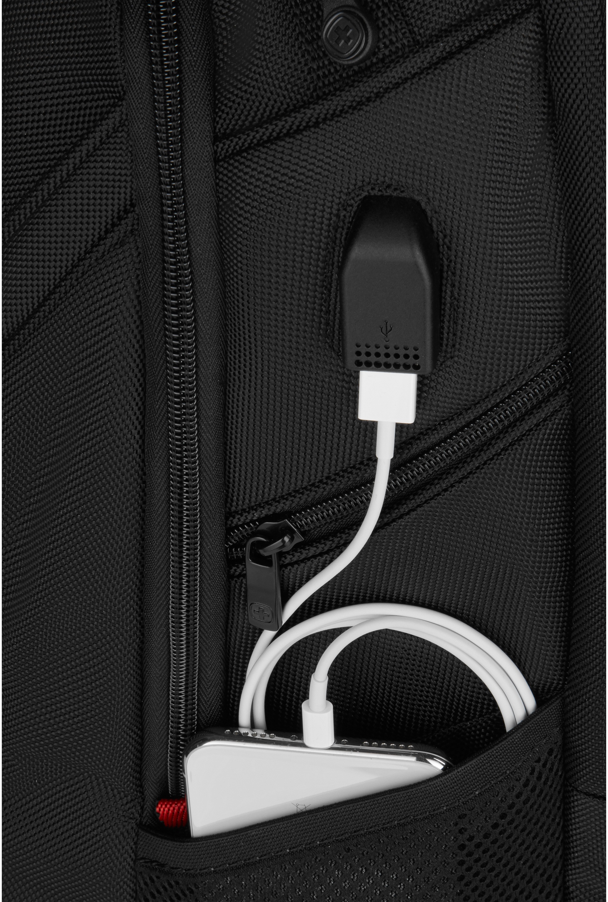 Wenger Laptoprucksack »Ibex Deluxe, schwarz«, für Zoll; inkl. bis Laptops 16 bestellen BAUR | online USB-Schleuse