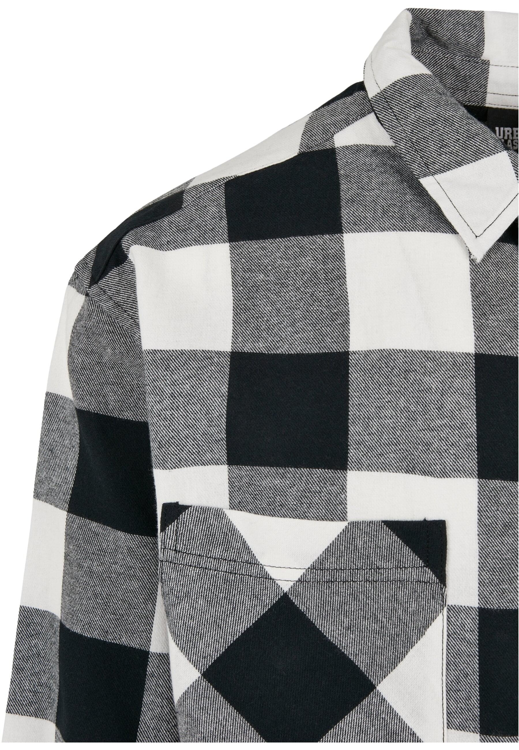 URBAN CLASSICS Langarmhemd »Urban Classics Herren Long Oversized Checked Shirt«, (1 tlg.)