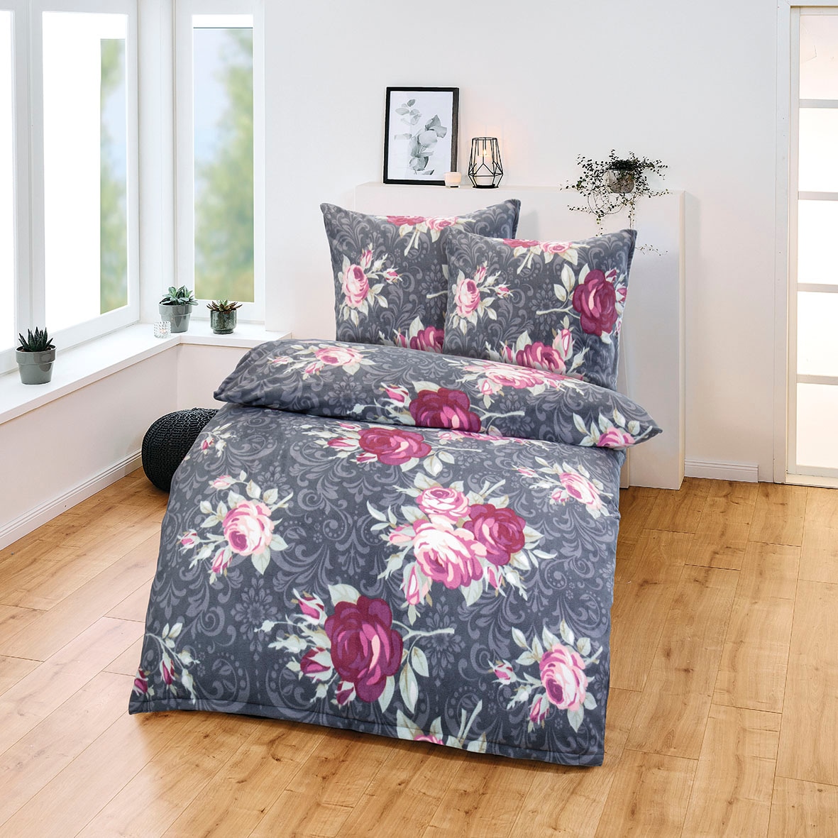 KiNZLER Bettwäsche "Polycotton Flanell" 2 tlg. besonders weich günstig online kaufen