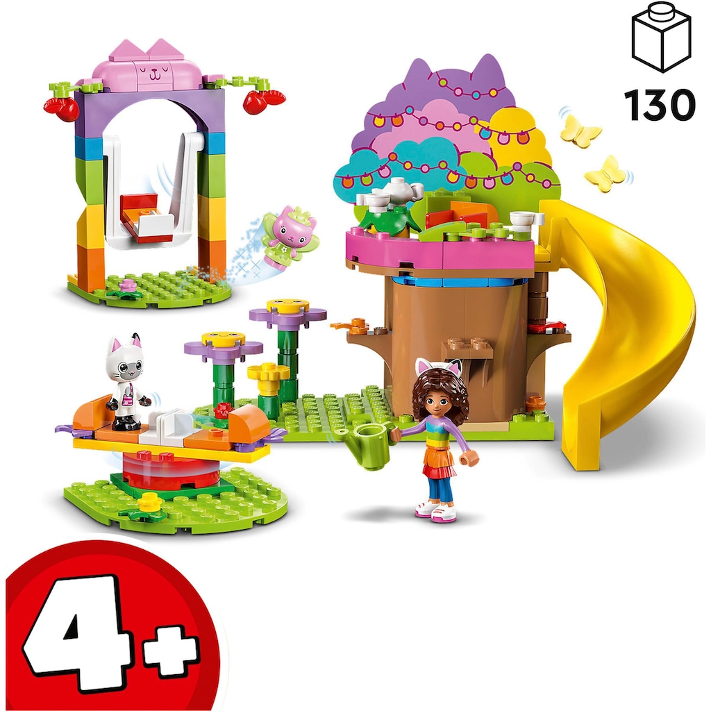 LEGO® Konstruktionsspielsteine »Kitty Fees Gartenparty (10787), LEGO® Gabby's Dollhouse«, (130 St.), Made in Europe