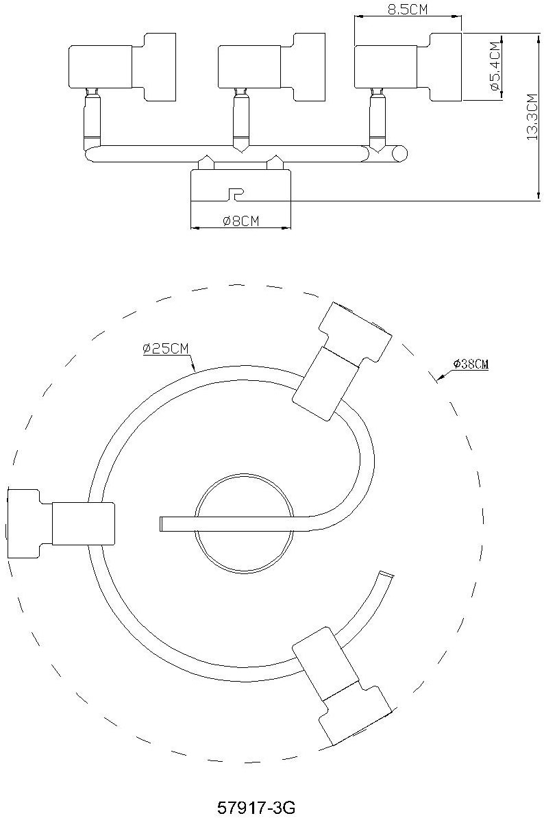 GLOBO LIGHTING Deckenstrahler »MASON« GU10 1 Stk. Spot Deckenspot Flur Schlafzimmer Wohnzimmer