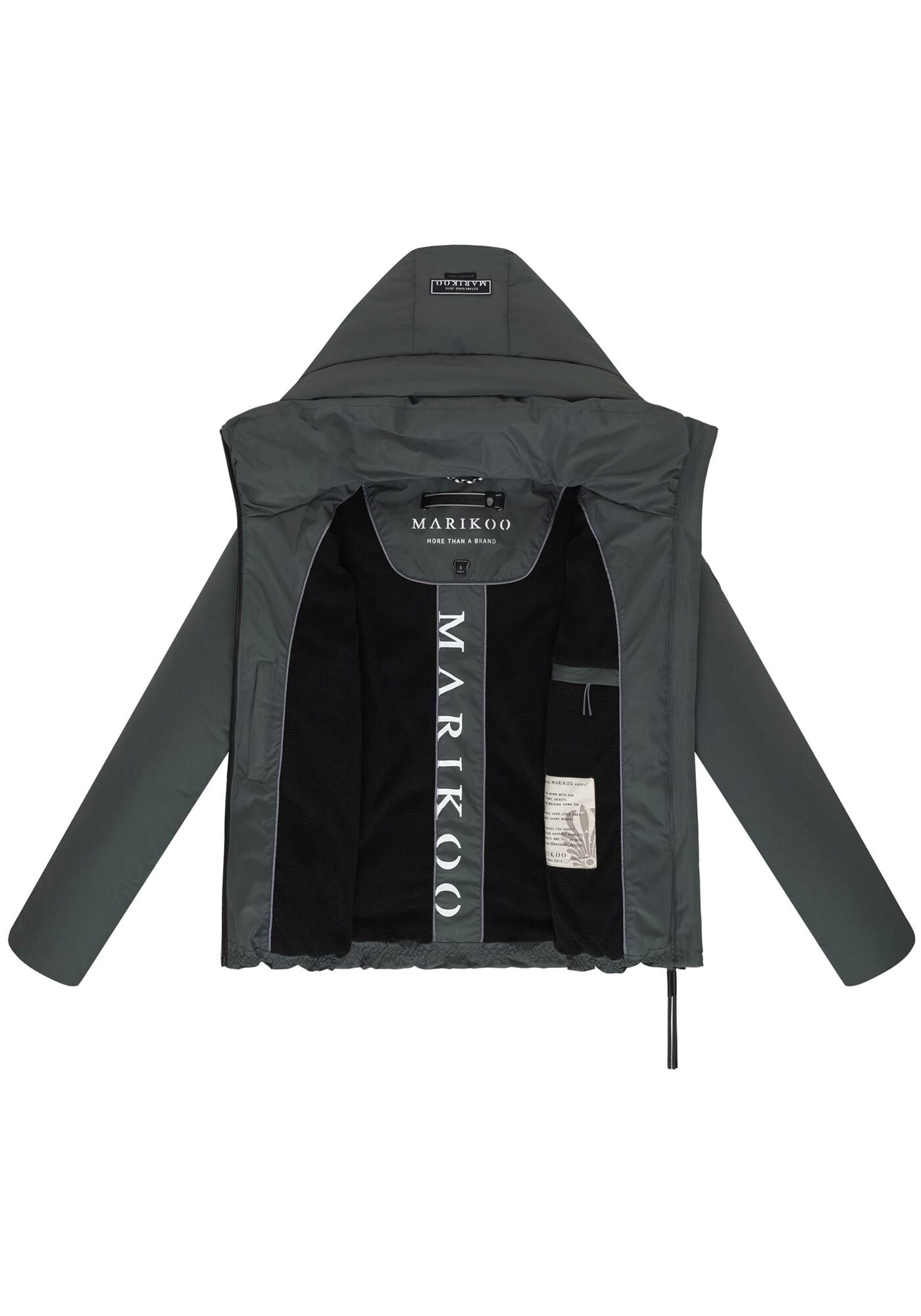 Marikoo Winterjacke »Ninikaa«, kurze Winter Jacke mit extra hohem Windschutzkragen