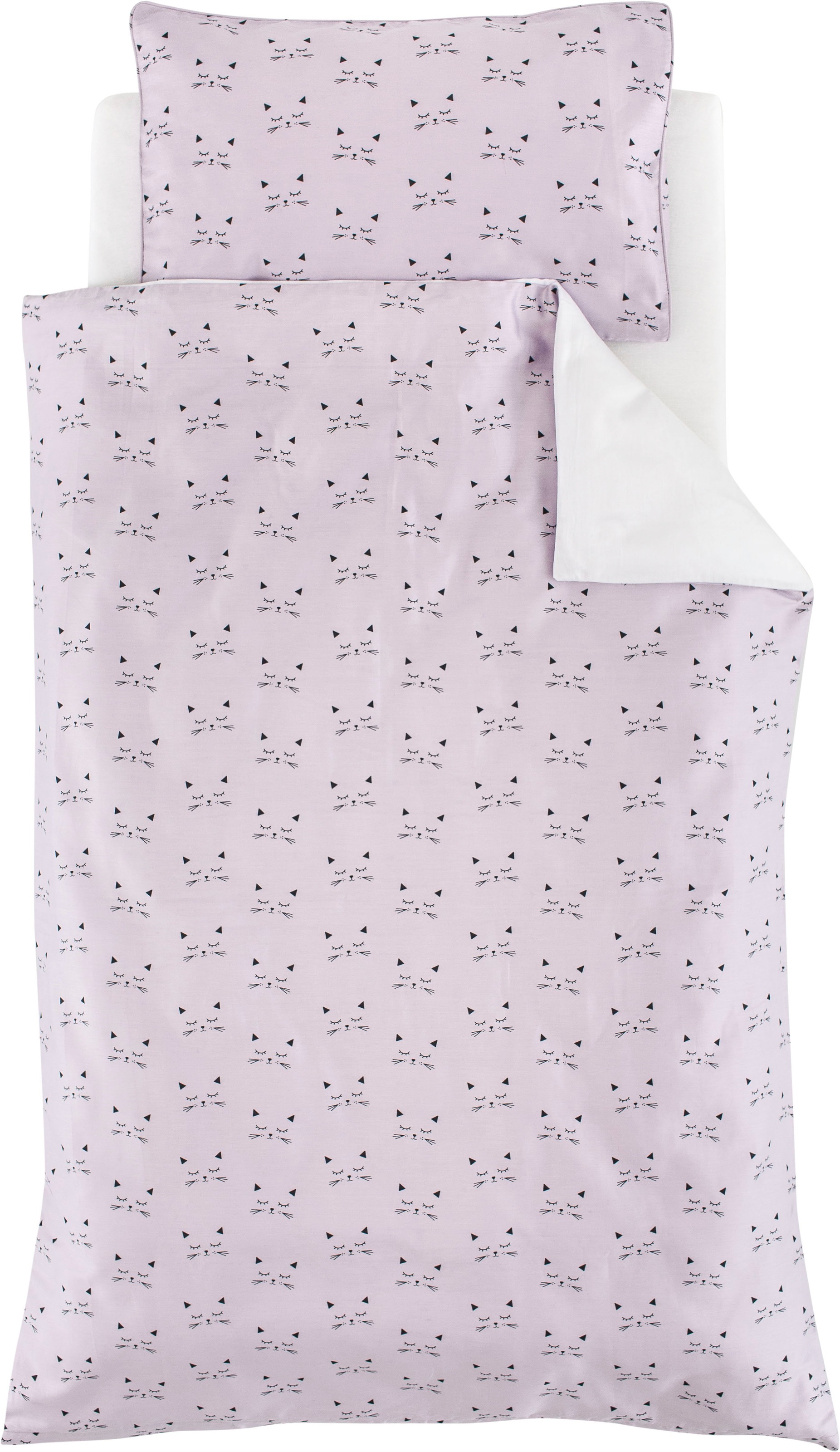 Träumeland Babybettwäsche "kuschelweiche Bettwäsche Schmusekatze" 2 Stk. tl günstig online kaufen