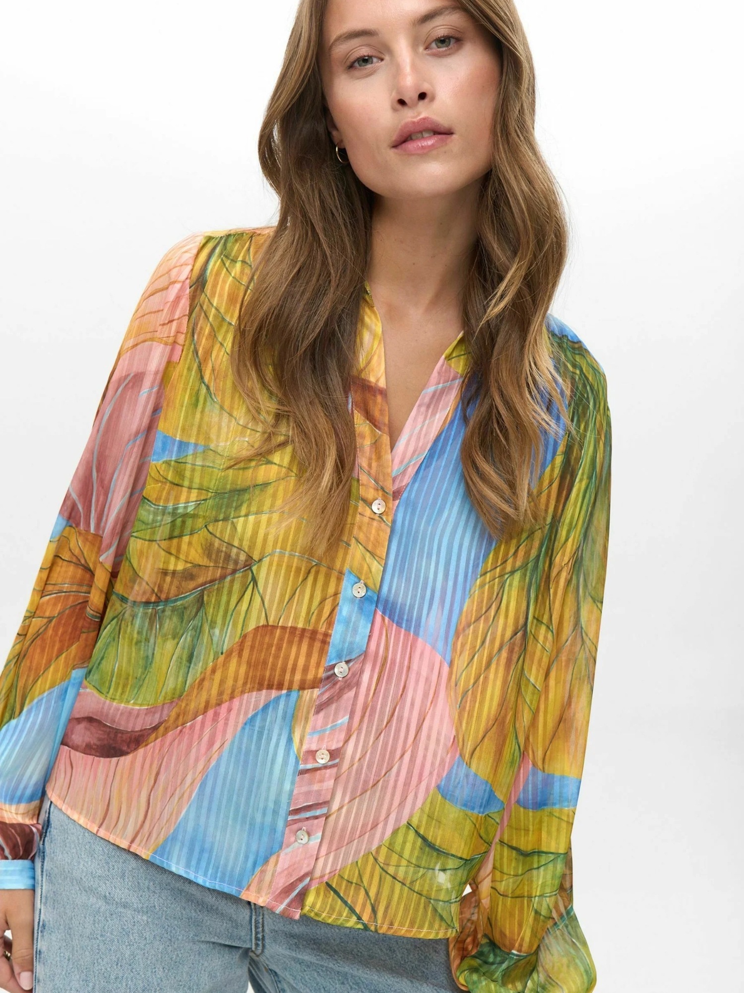 nümph Langarmhemd »Nümph Shirt NUKAYA«