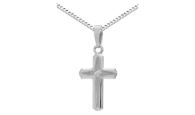 Firetti Kette mit Anhänger »Schmuck Geschenk Silber 925 Halsschmuck  Halskette Panzerkette Kreuz«, zu Hoodie, Kleid, Shirt, Jeans, Sneaker! Anlass  Geburtstag Weihnachten kaufen | BAUR