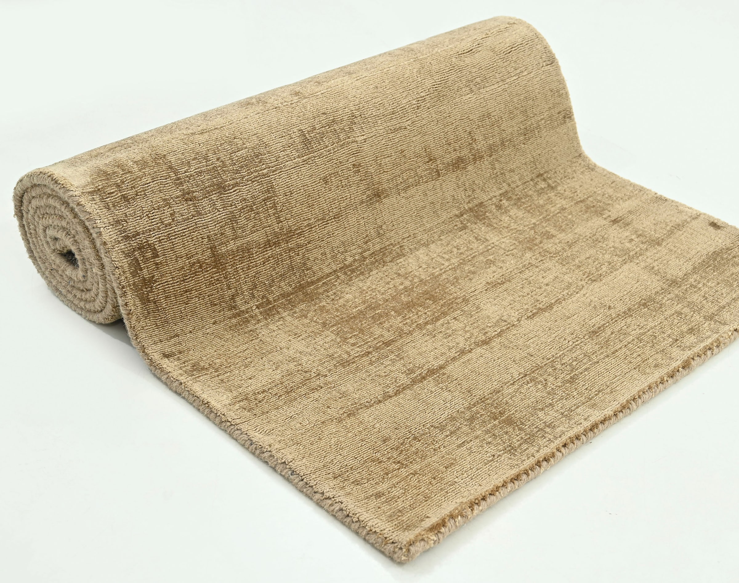 my home Läufer »Shirley, handgewebter Viskose-Teppich, farblich changierend«, rechteckig, 12 mm Höhe, Läufer, Brücke, Handweb Teppich, Wohnzimmer, Flur
