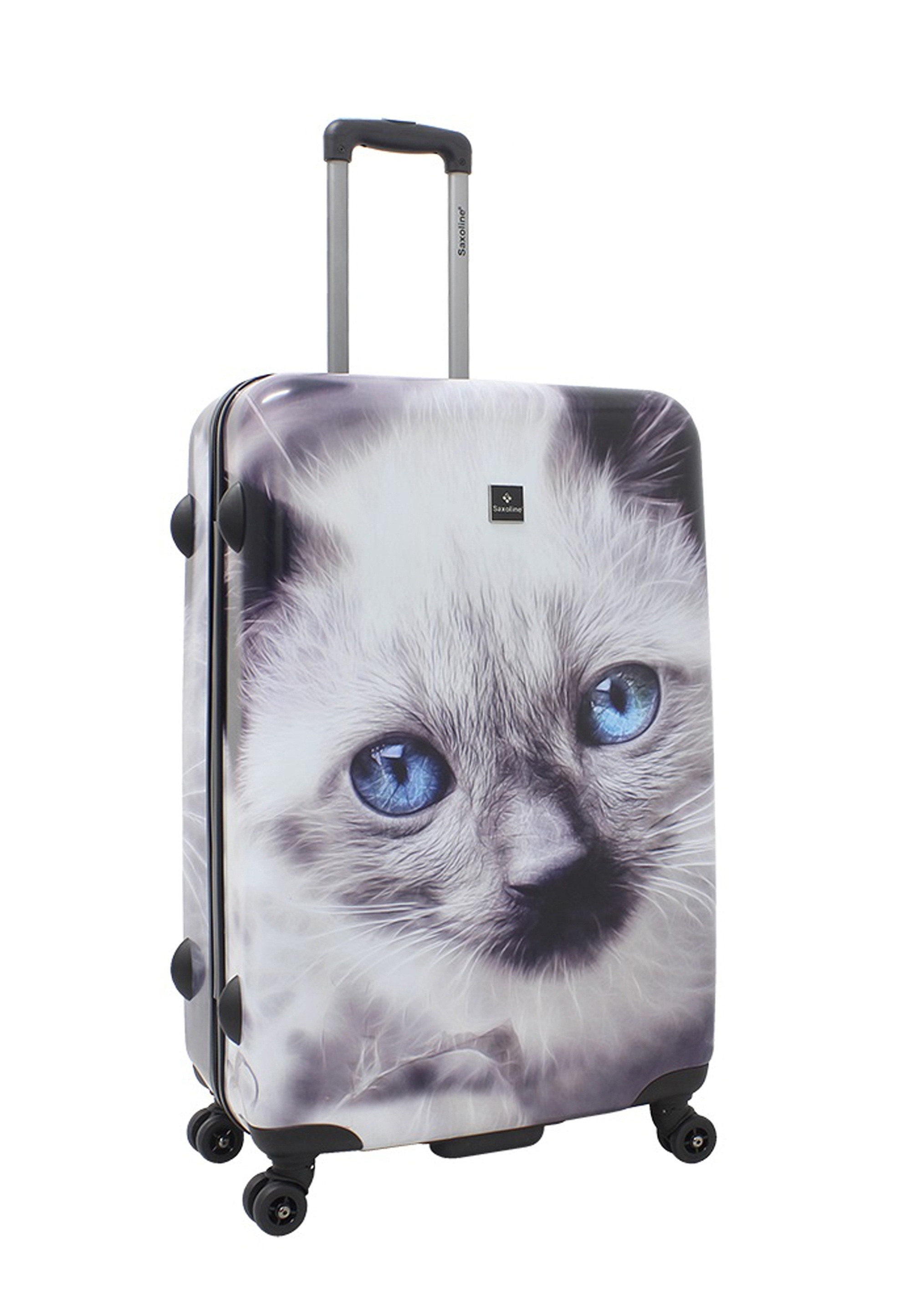 Saxoline® Koffer »White Cat« mit niedlichem Katzenmotiv