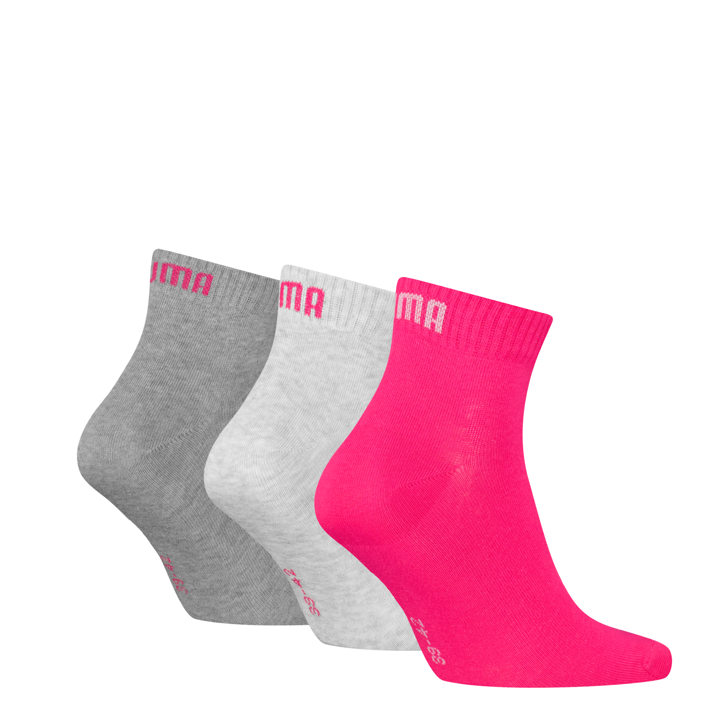 PUMA Kurzsocken »PUMA UNISEX QUARTER PLAIN 3P«, (3 Paar, 3 Paar), mit kleinem Logo
