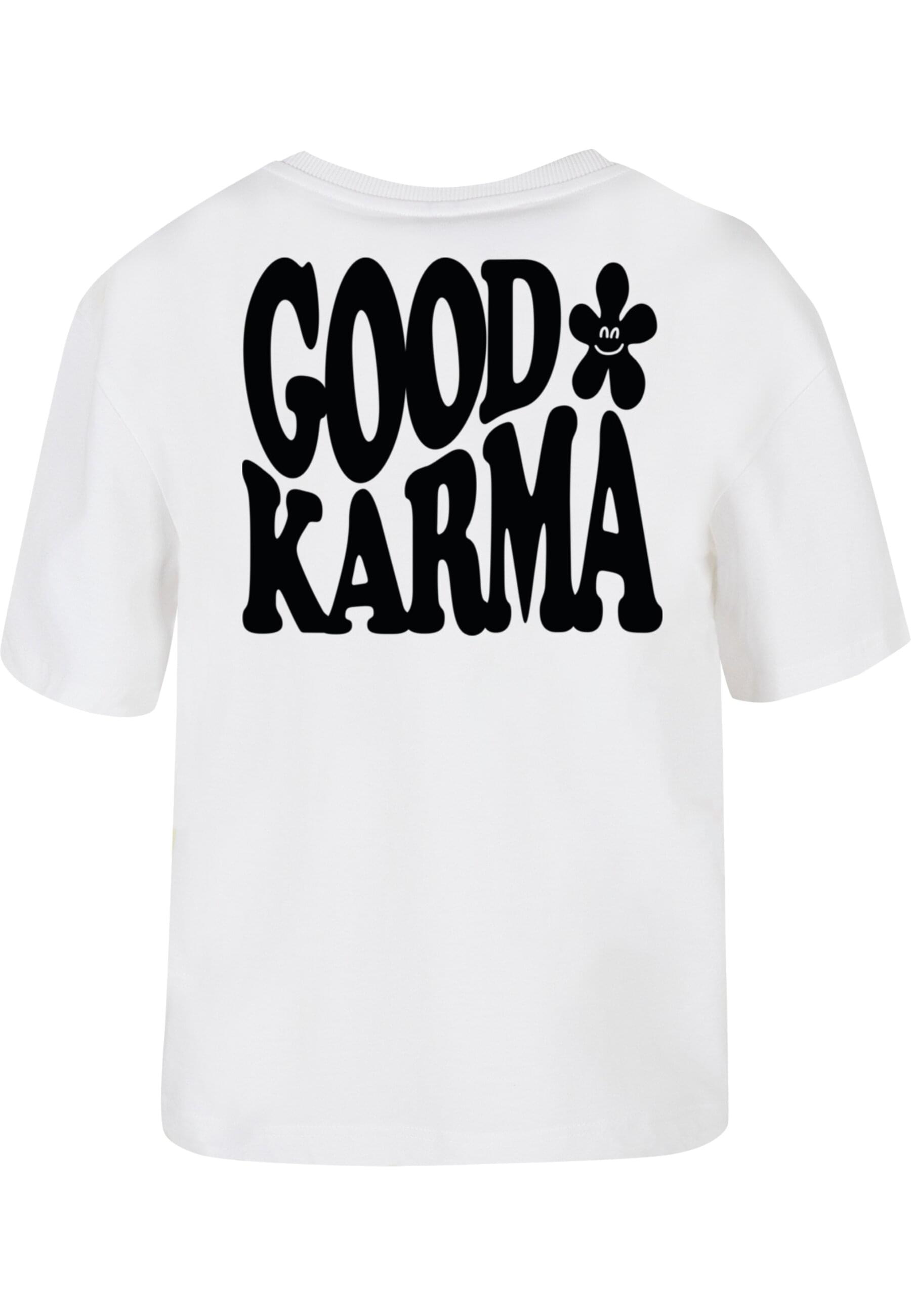 Miss Tee T-Shirt "Miss Tee Good Karma Happy Flower Tee" 1 Stk. günstig online kaufen